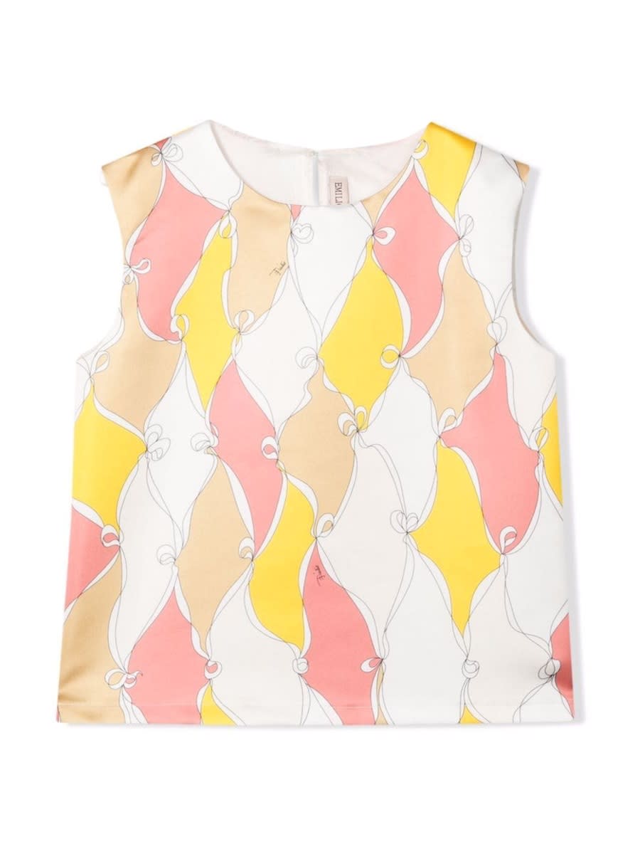 Pucci Kids' Top In Multicolour