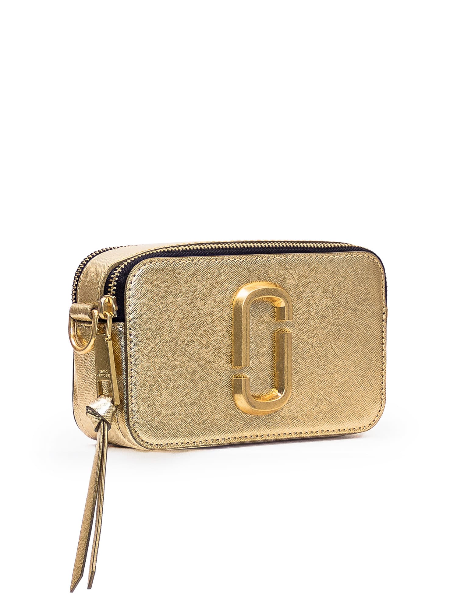Shop Marc Jacobs The Snapshot Bag In Gold