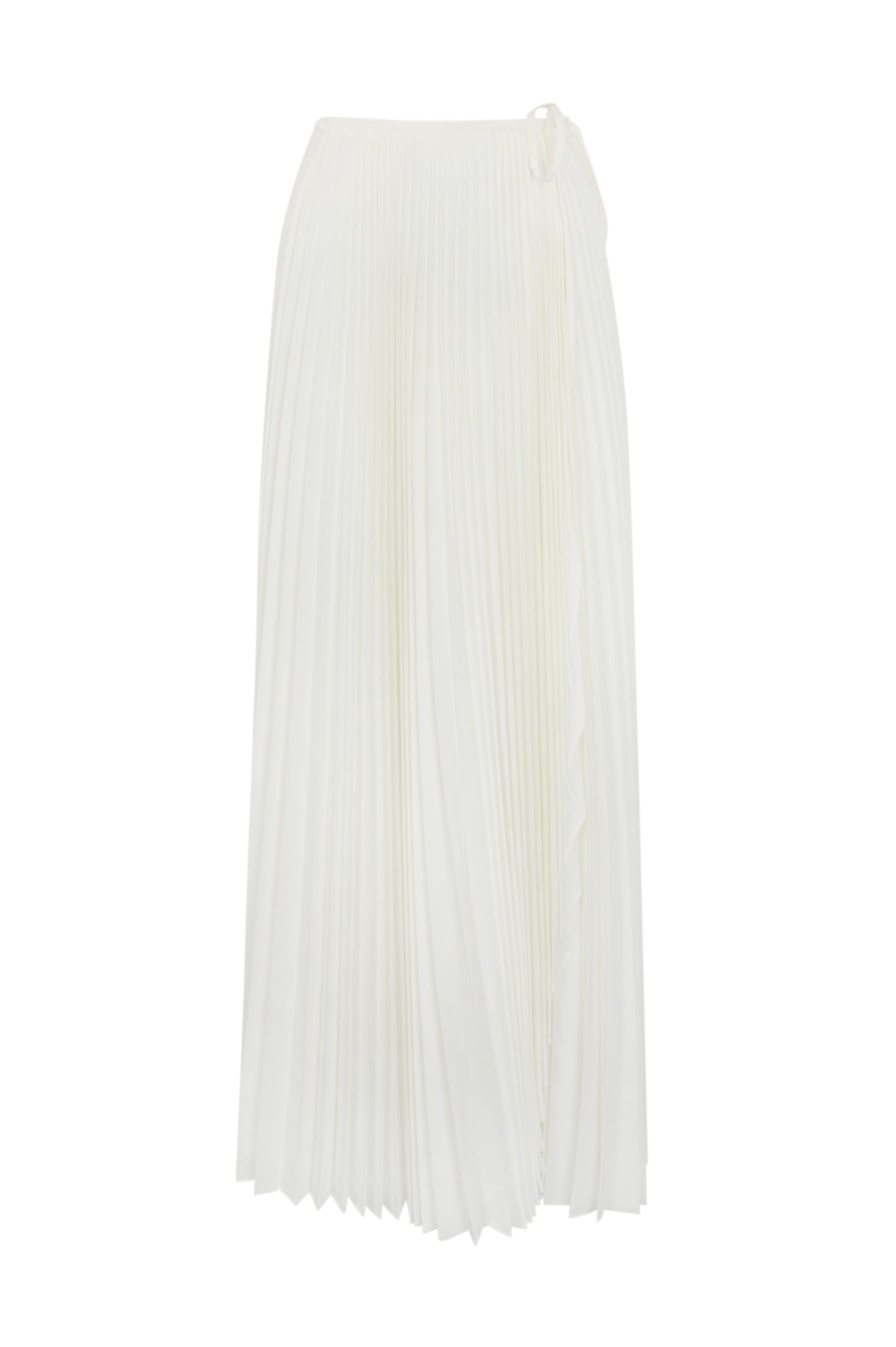 Pleated Skirt In Crepe De Chine