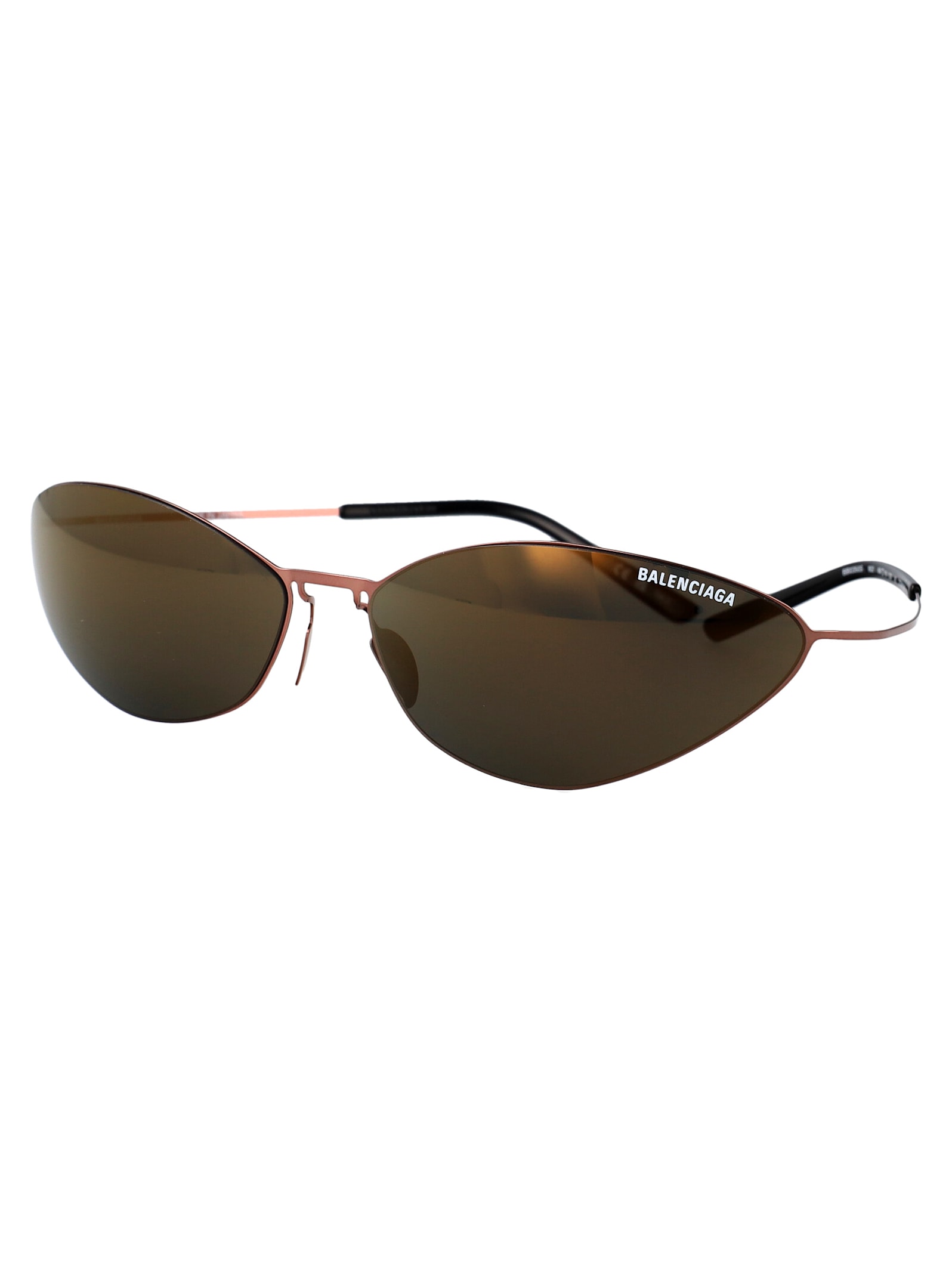 Balenciaga Eyewear Cat-eye Frame Sunglasses In Brown-brown-bronze