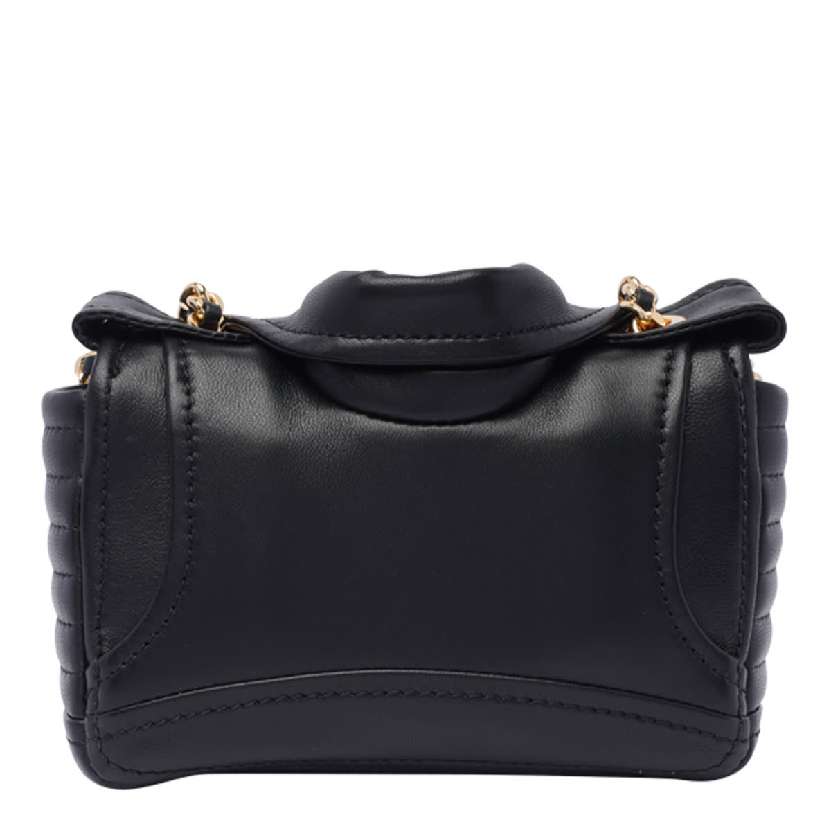 Shop Moschino Biker Bag In Black