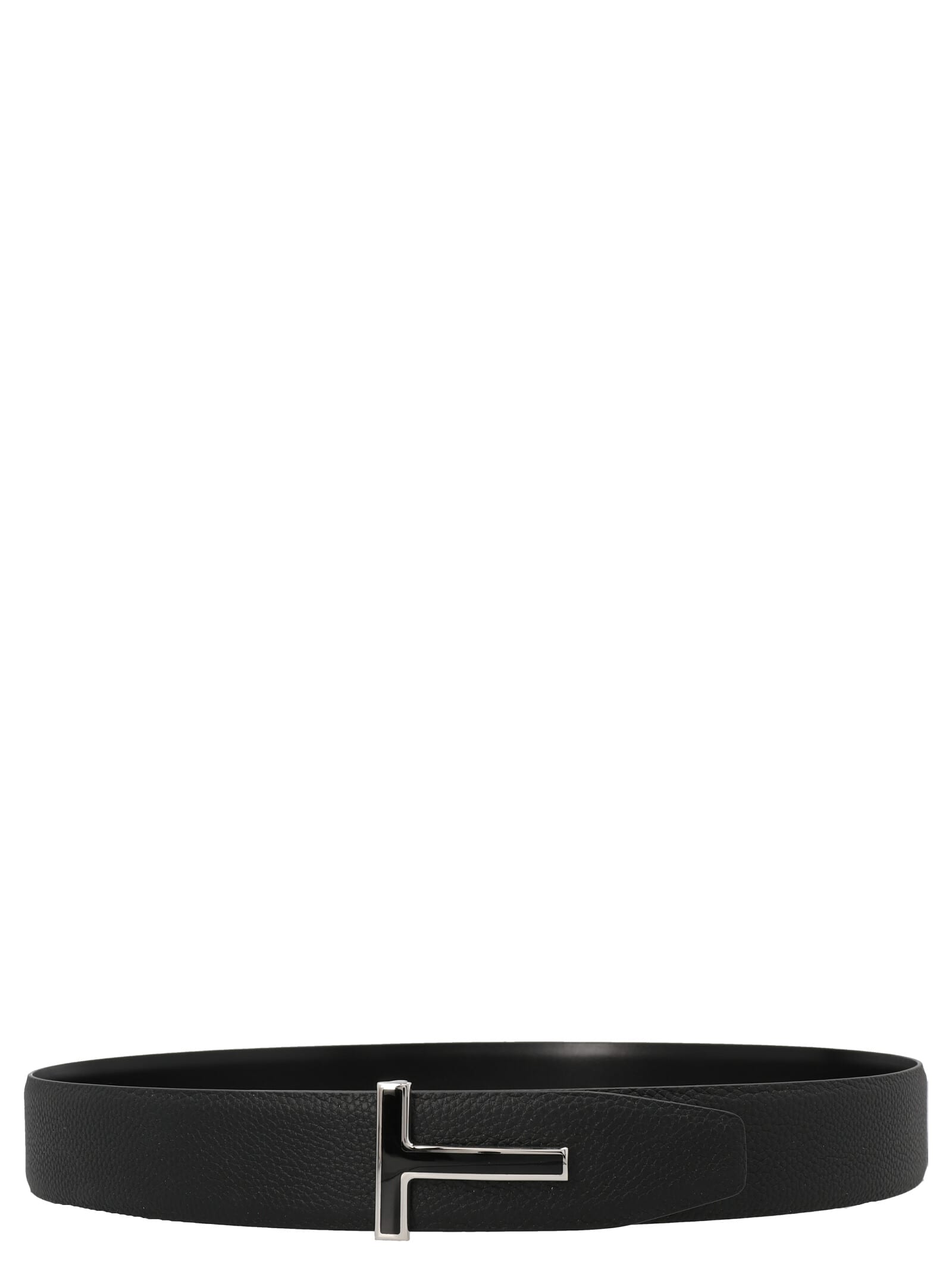 Tom Ford Logo Reversible Belt In Black | ModeSens