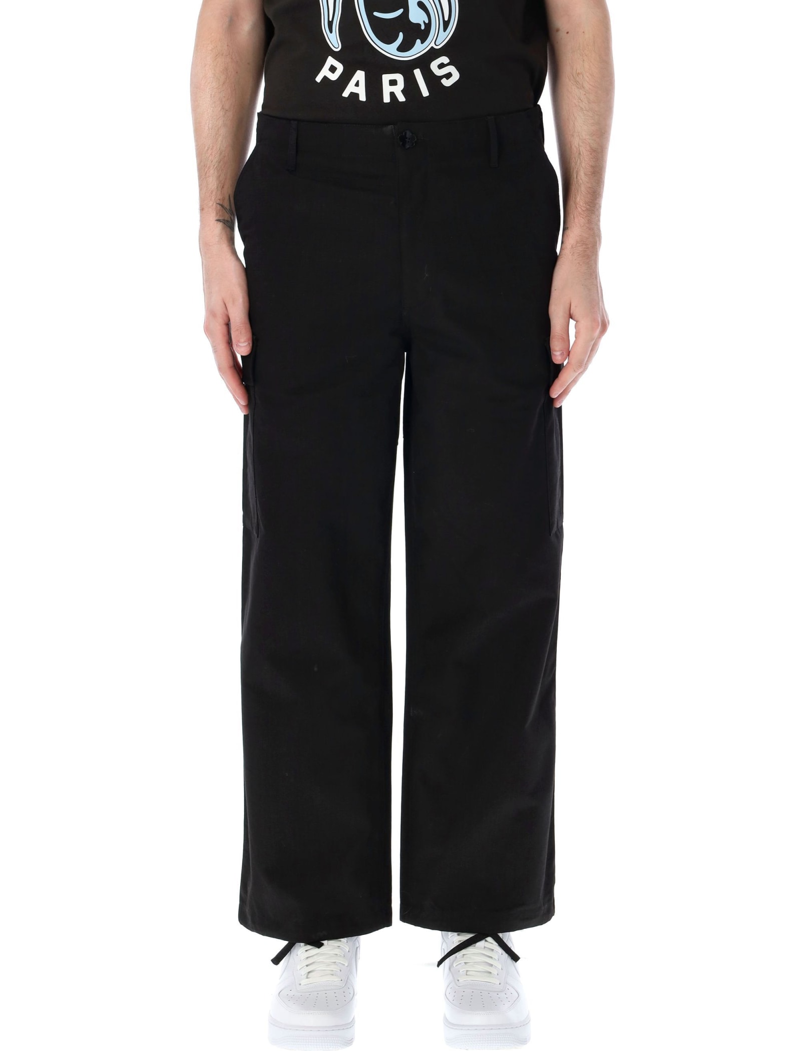 Kenzo Workwear Cargo Trousers In Black