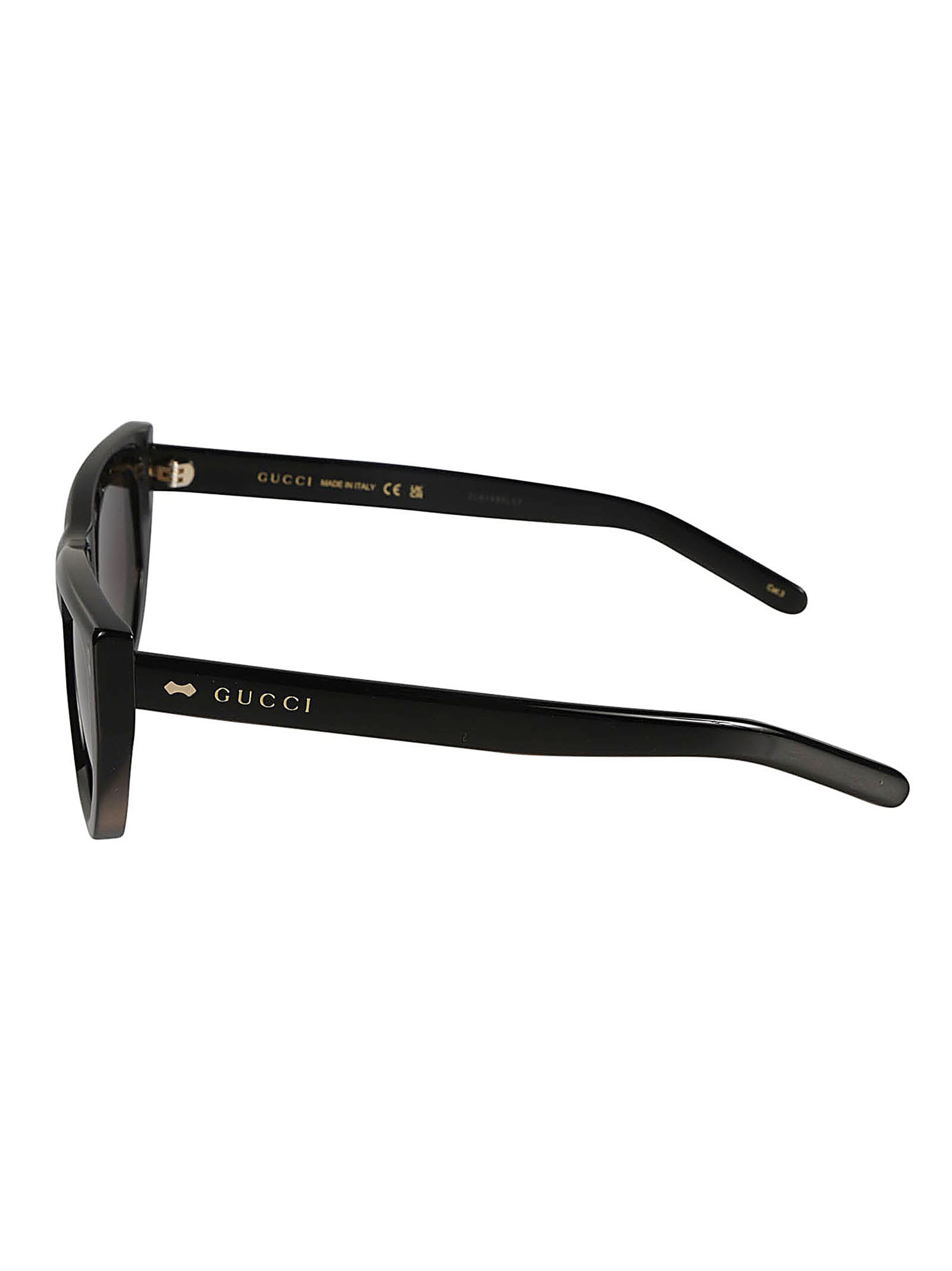 Shop Gucci Square Sunglasses In Black