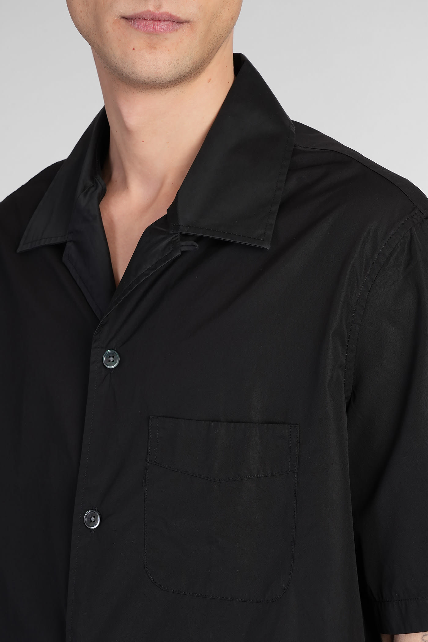 Our Legacy Black Boucle Box Shirt In Black