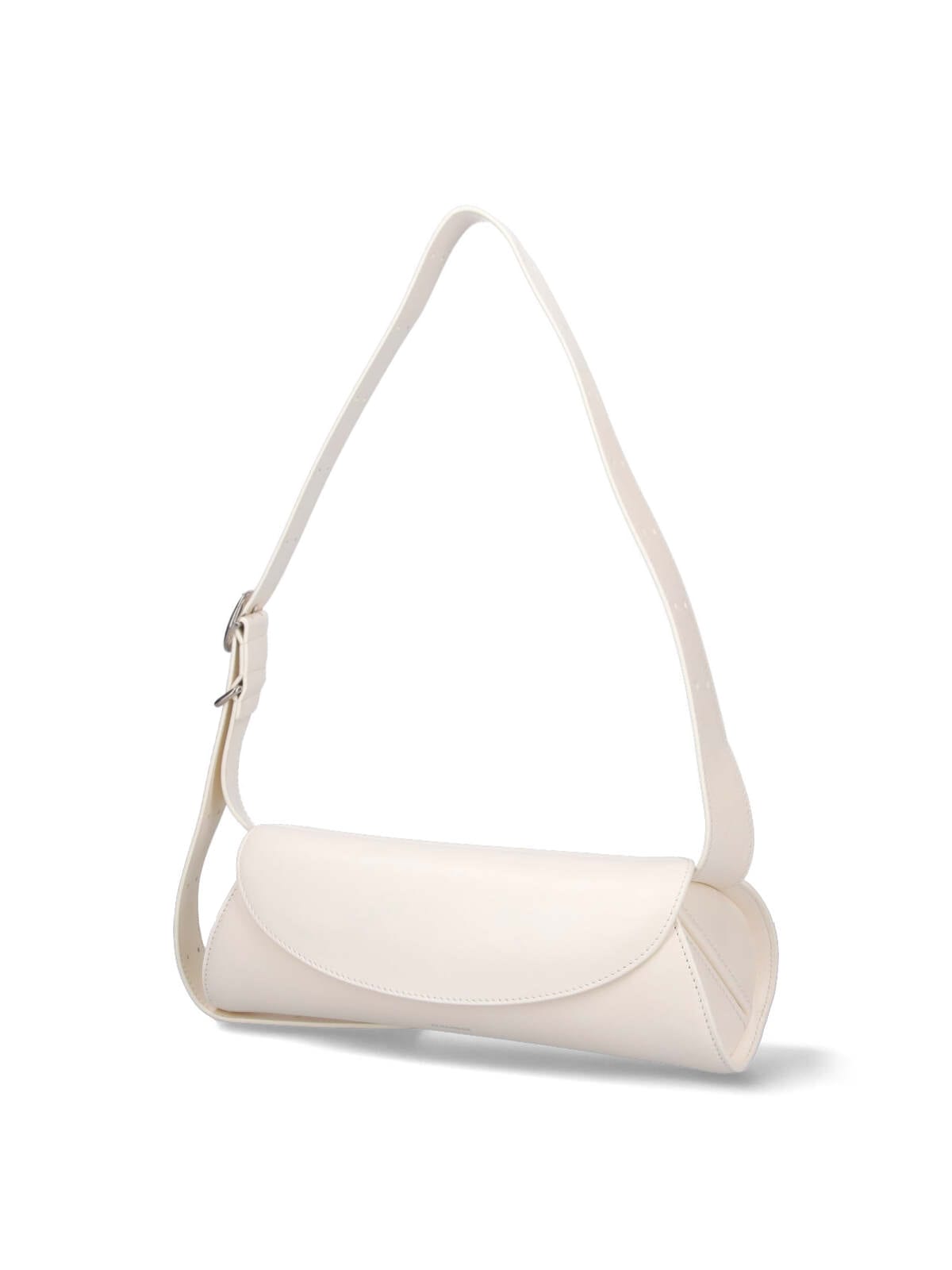 Shop Jil Sander Small Shoulder Bag Cannolo In White