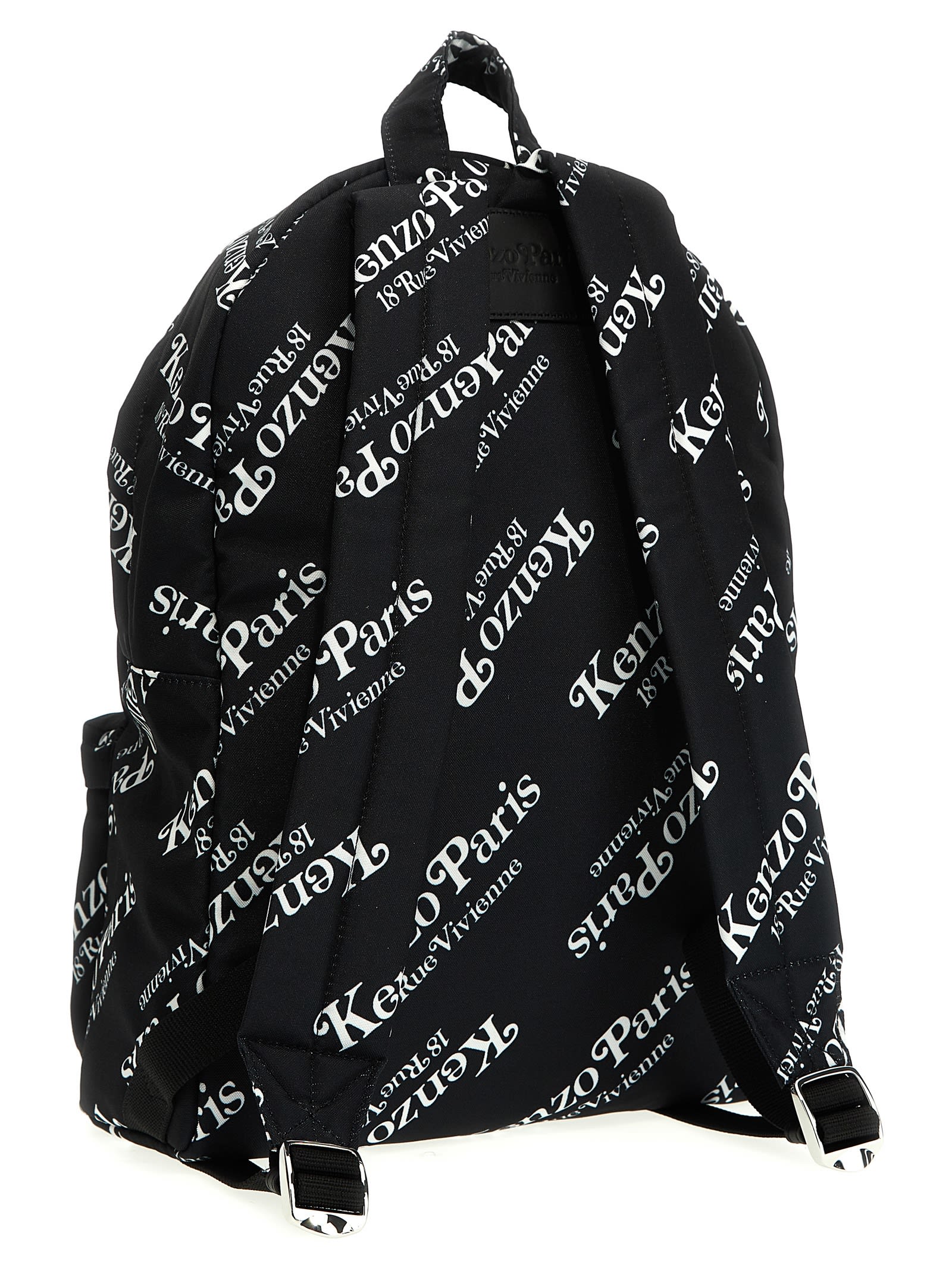 Shop Kenzo Gram Backpack In Black/white
