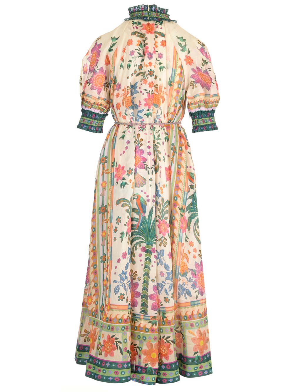 Zimmermann Womens Cream Multi Ginger Floral-print Ramie Maxi Dress ...