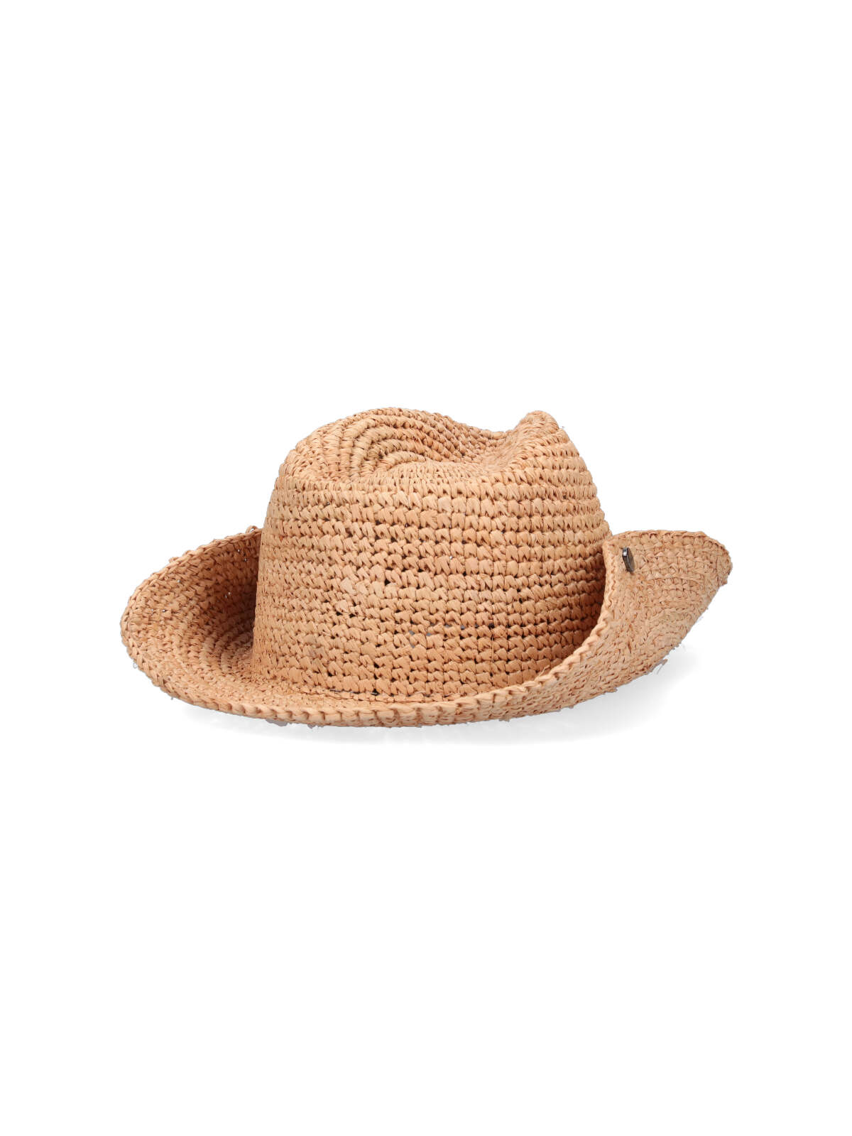 Shop Borsalino Logo Straw Hat In Beige