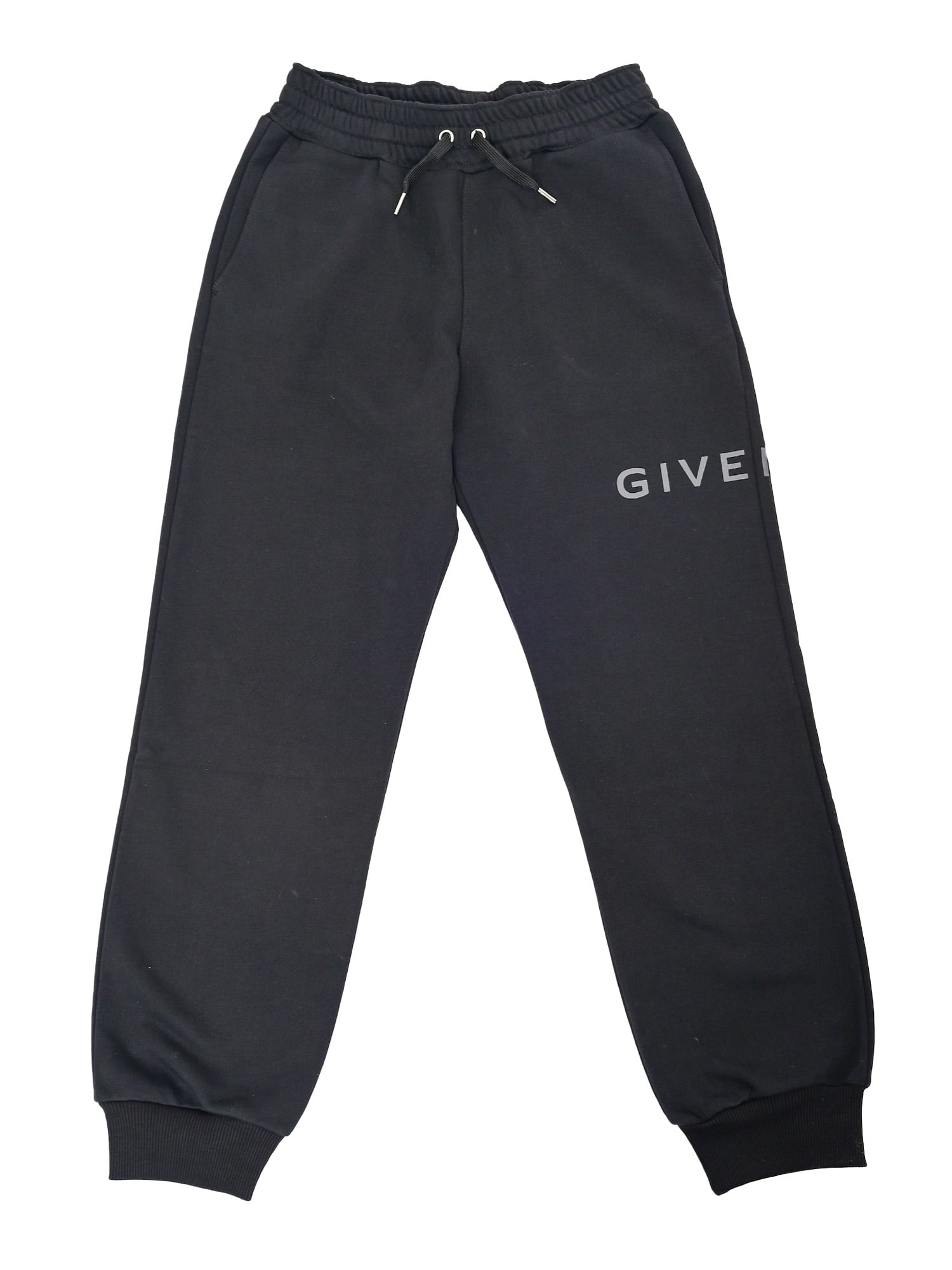 Givenchy Fleece Trousers, 85% Organic Cotton 15% Polyester, Elasticated Waist With Drawstring, Print In Blue