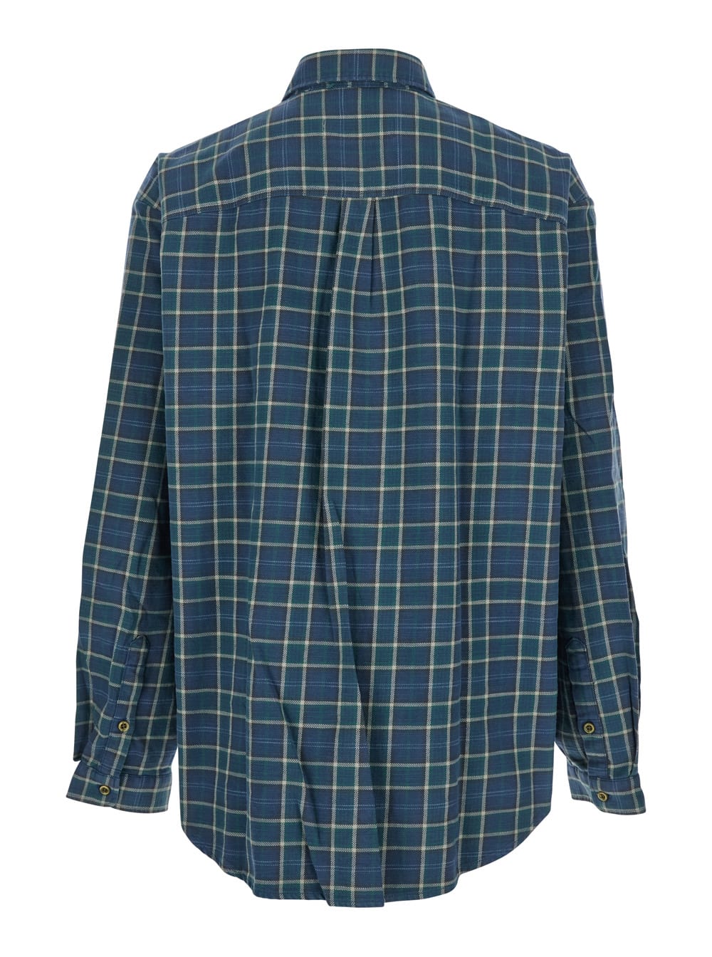 Erl Gender Inclusive Plaid Flannel Overshirt In Blue