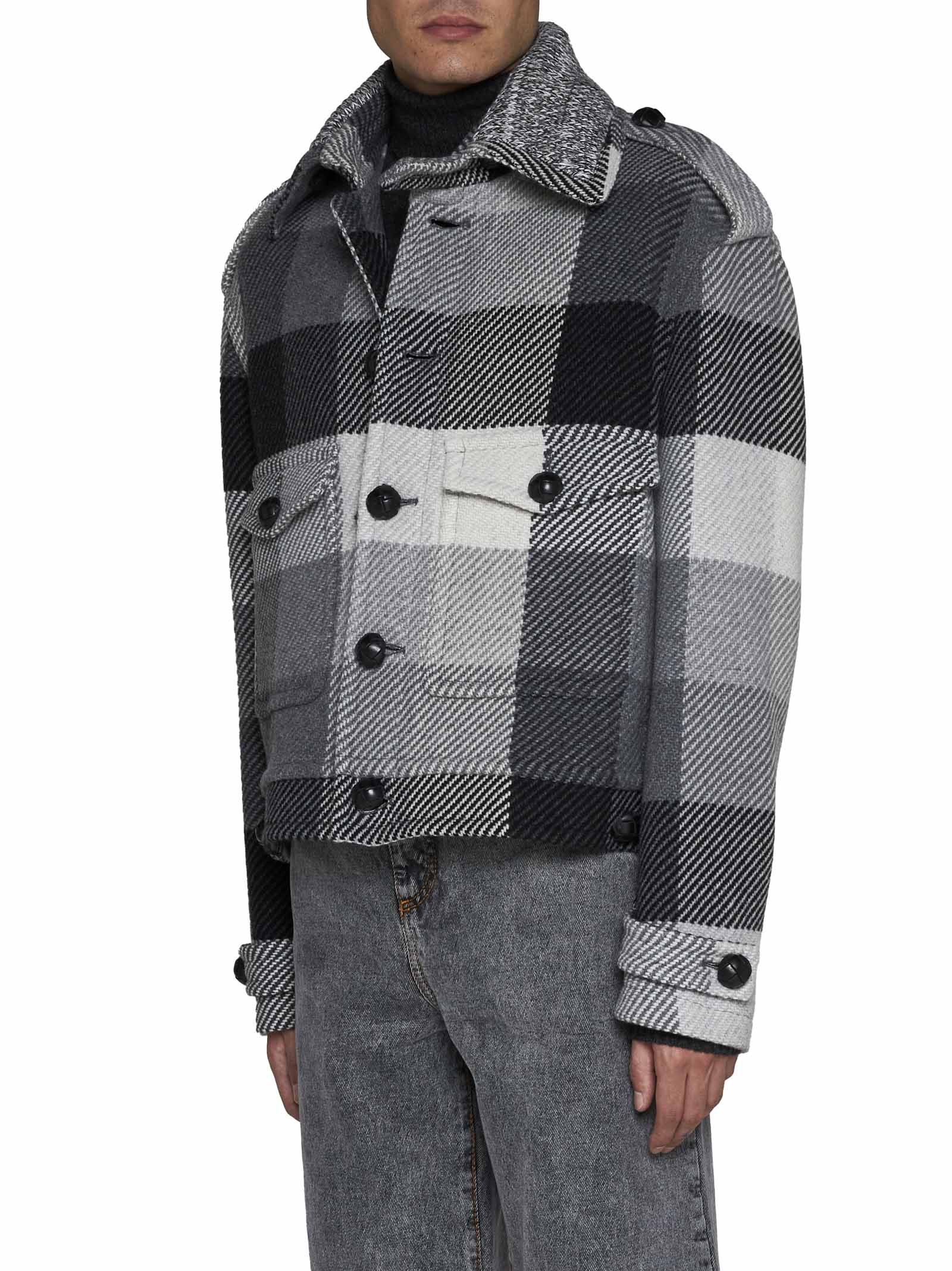 Shop Etro Coat In Grey
