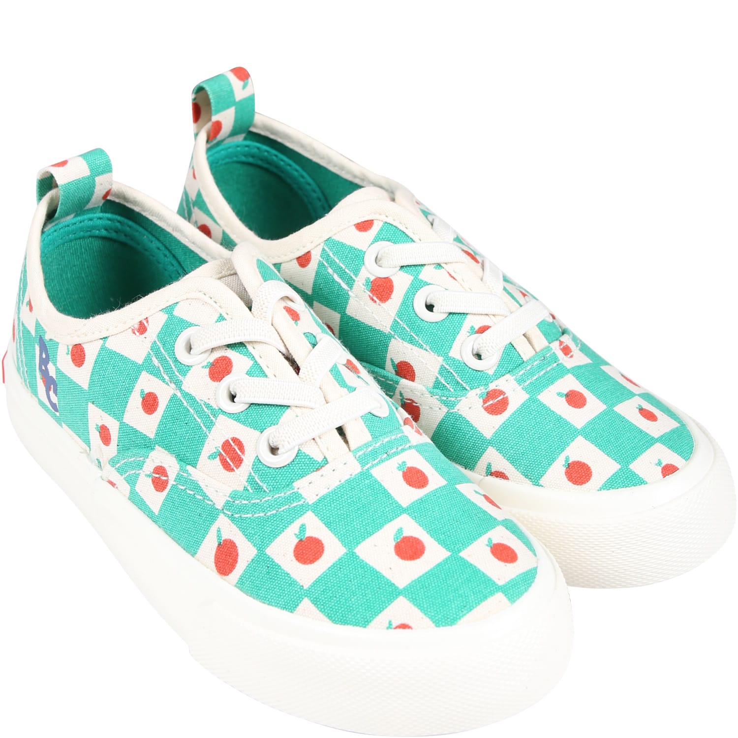 Shop Bobo Choses Green Sneakers For Kids With Tomatoes