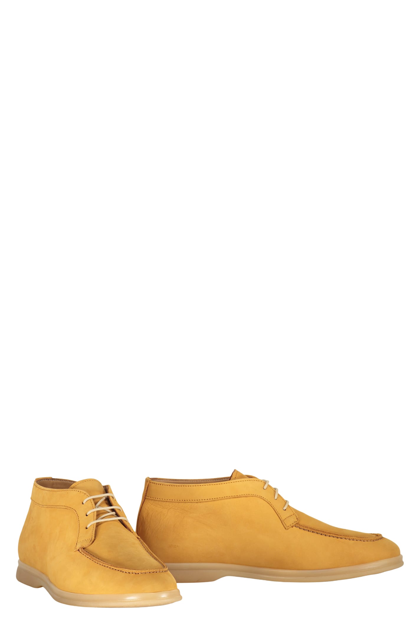 Bruno Magli Leather Lace-up Shoes In Orange