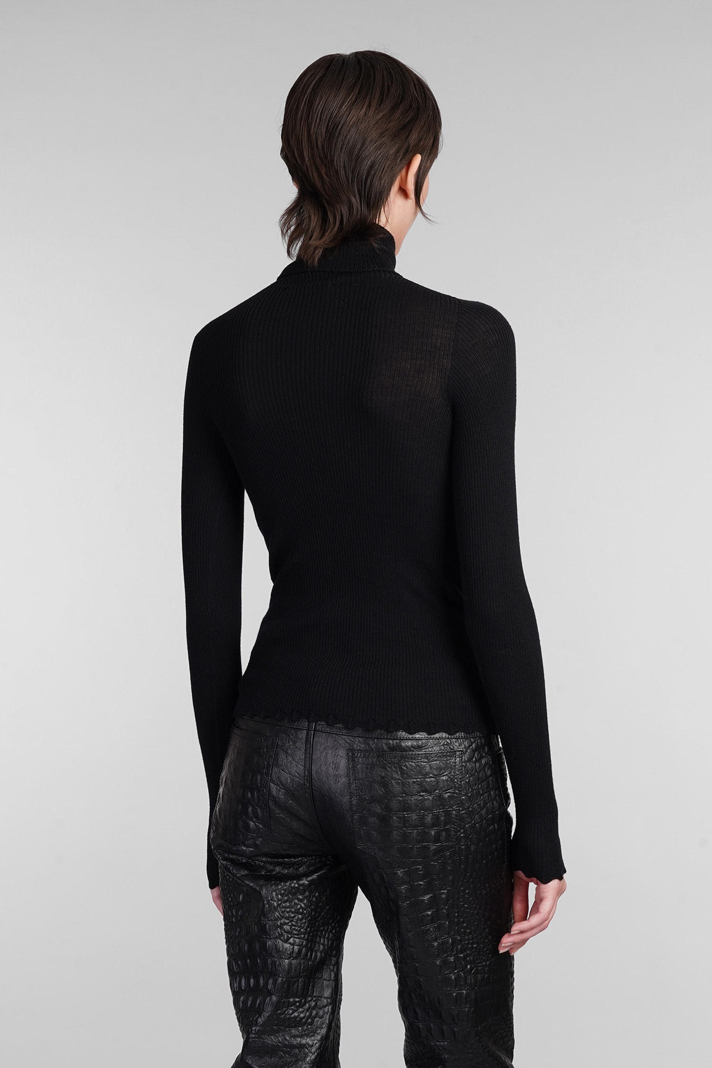 Shop Blumarine Knitwear In Black Wool