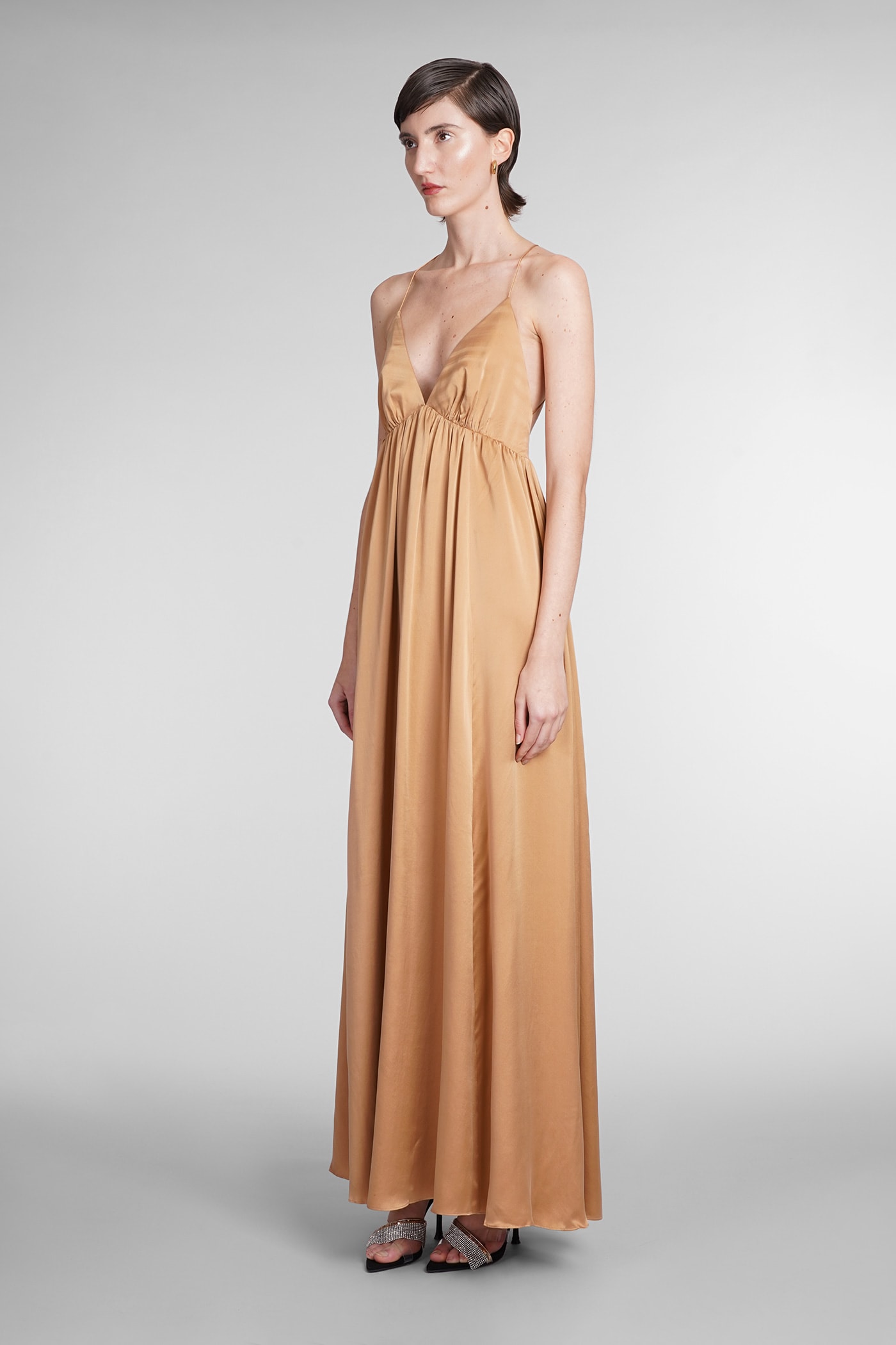 Shop Zimmermann Dress In Brown Silk