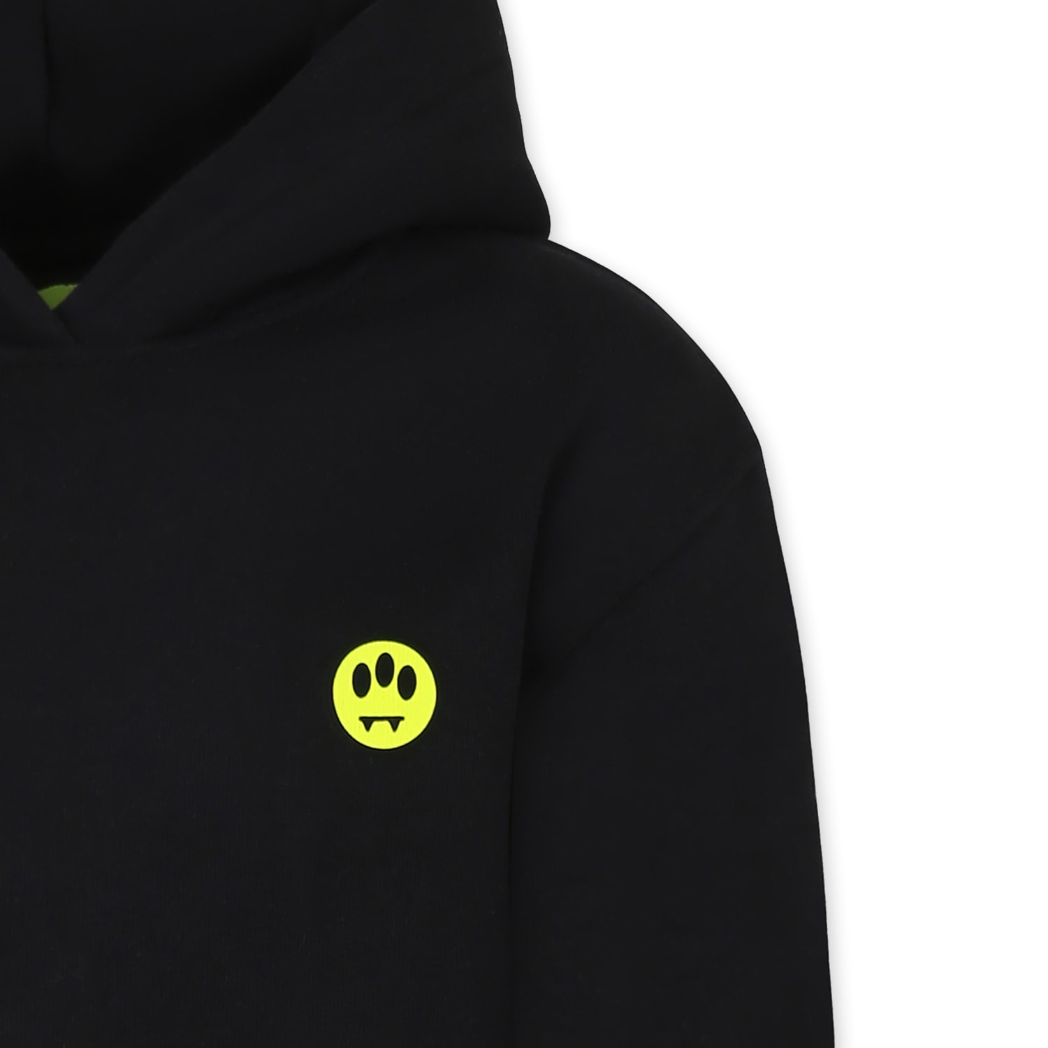 BARROW BLACK SWEATSHIRT FOR KIDS WITH SMILEY