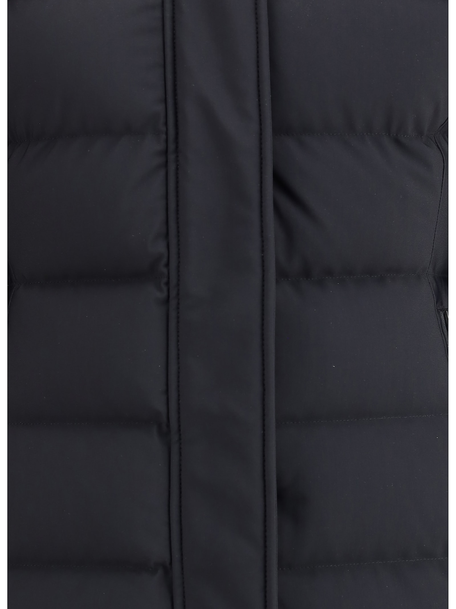 Moose Knuckles Midi Down Jacket In Gray