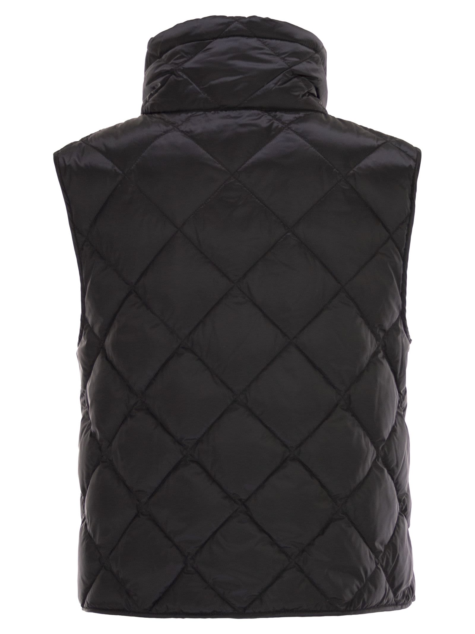 Max Mara The Cube Tregic Down Vest In Black