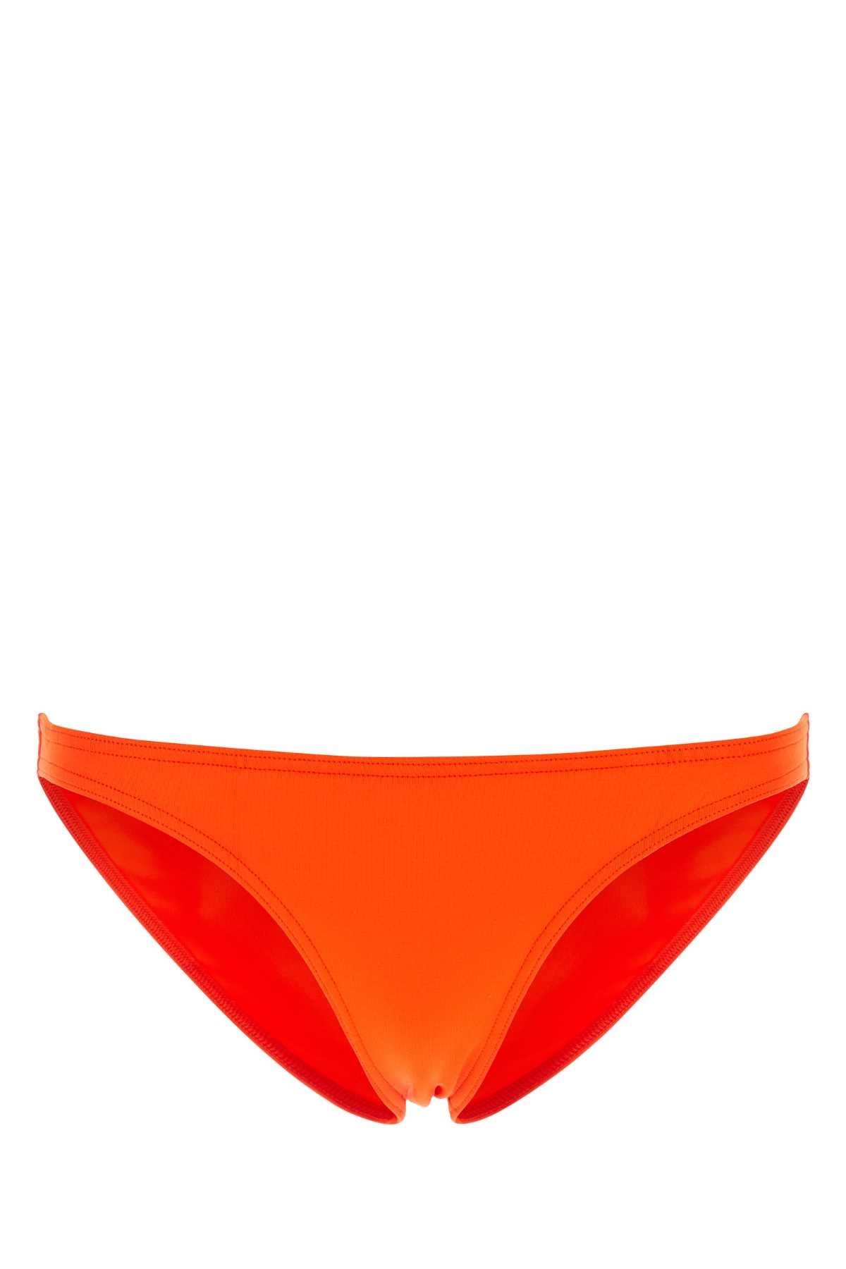 Orange Stretch Nylon Bikini Bottom