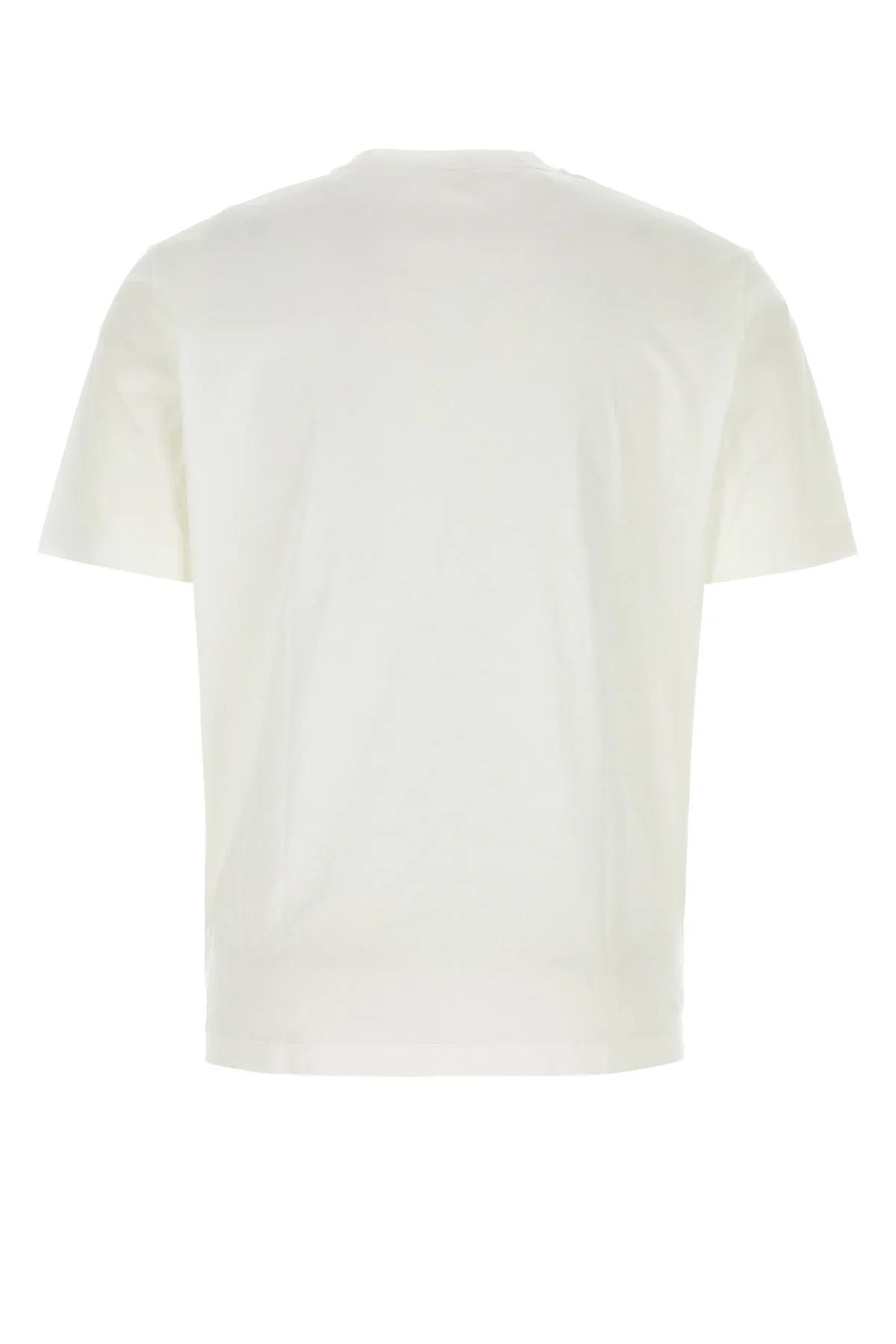 Shop Jil Sander White Cotton T-shirt In Bianco