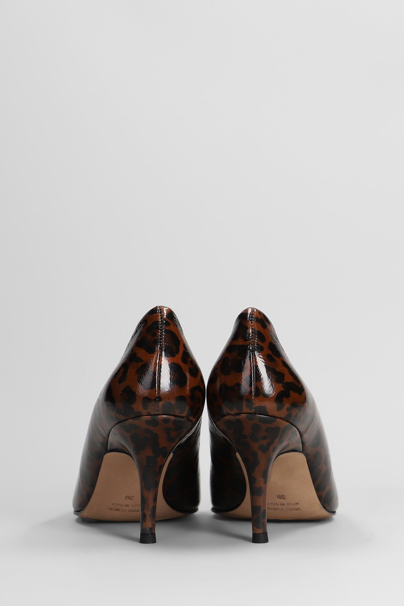 The Seller Pumps In Animalier Leather In Animal Print
