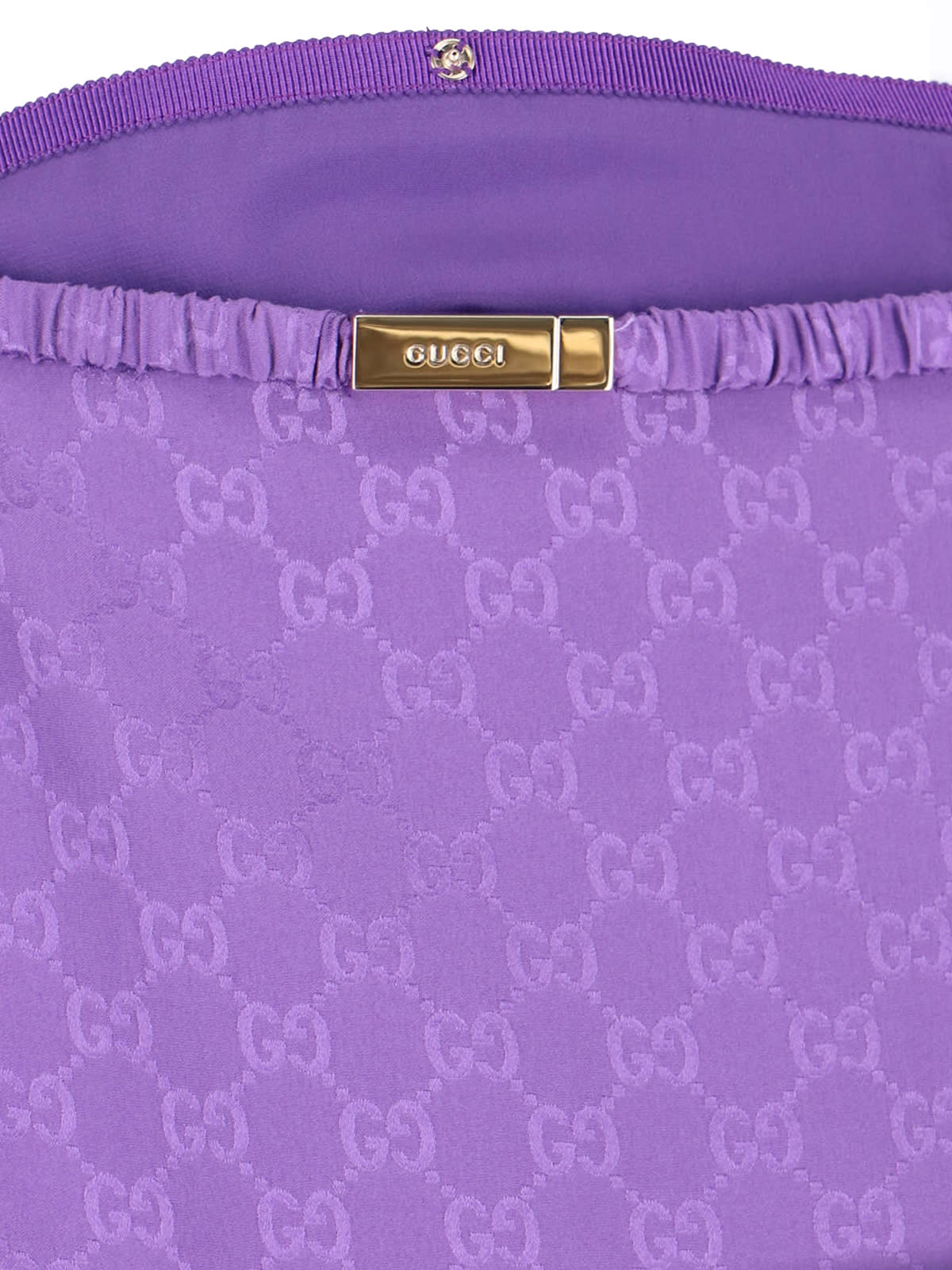 Gucci Silk Midi Skirt In Purple