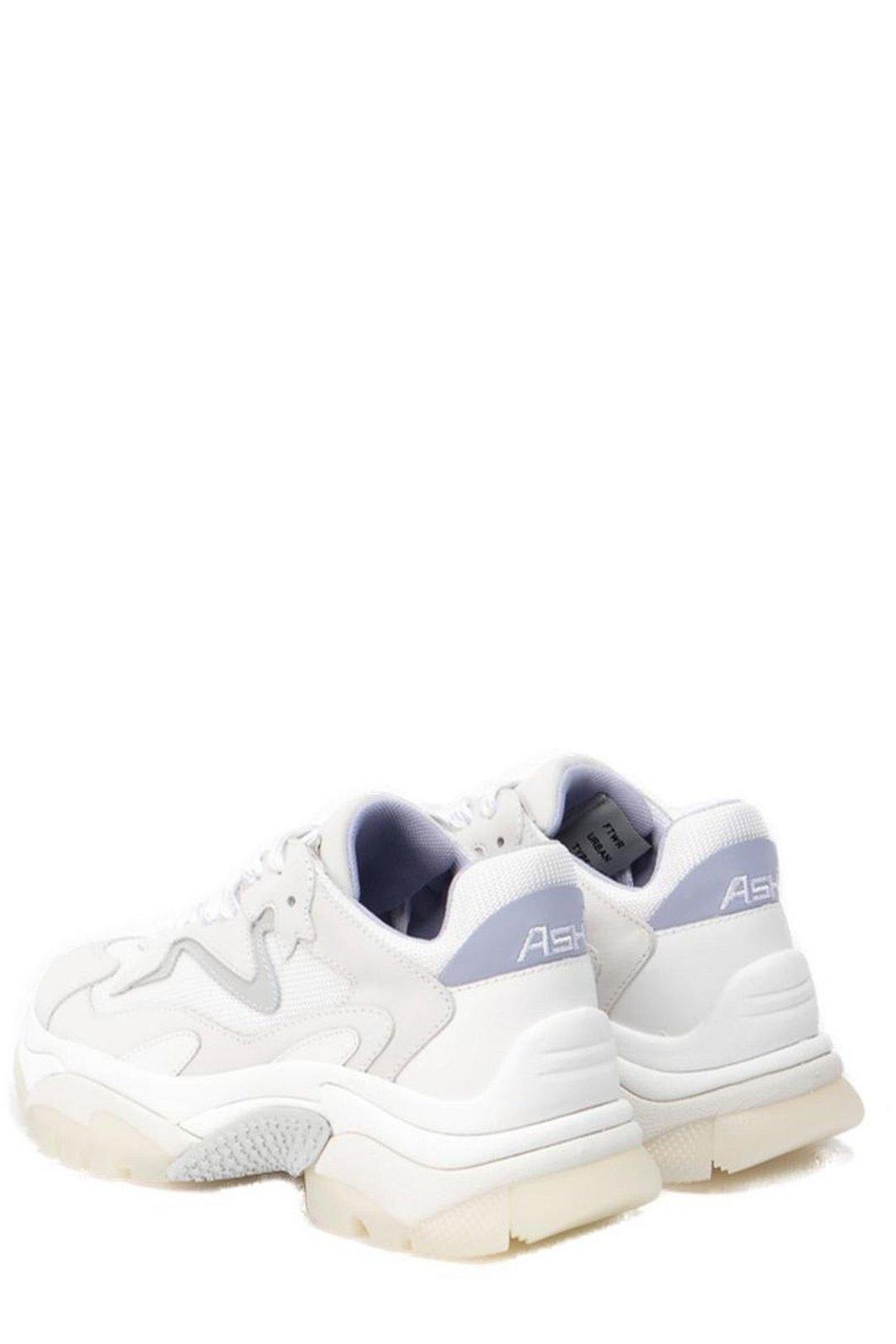 Shop Ash Addict Chunky Lace-up Sneakers In White