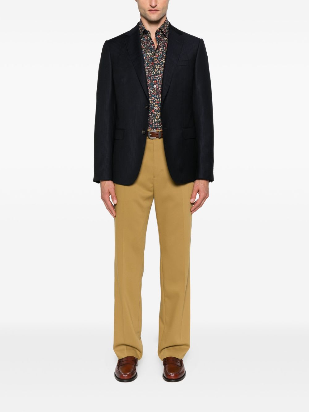 Paul Smith Multicolour Floral Long Sleeve Button-down Shirt In Multi