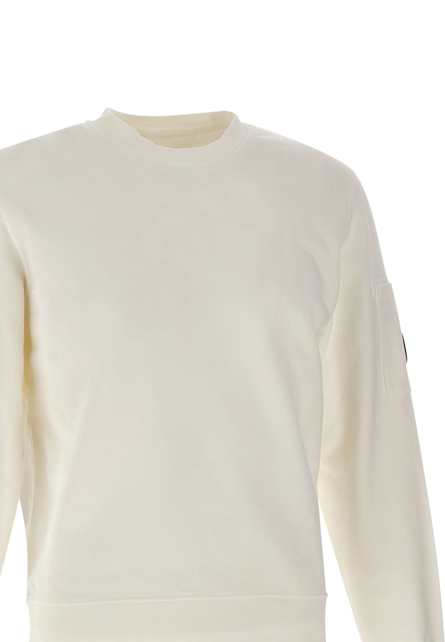 C.p. Company Sea Island Knit Sweatshirt In Gauze White | ModeSens