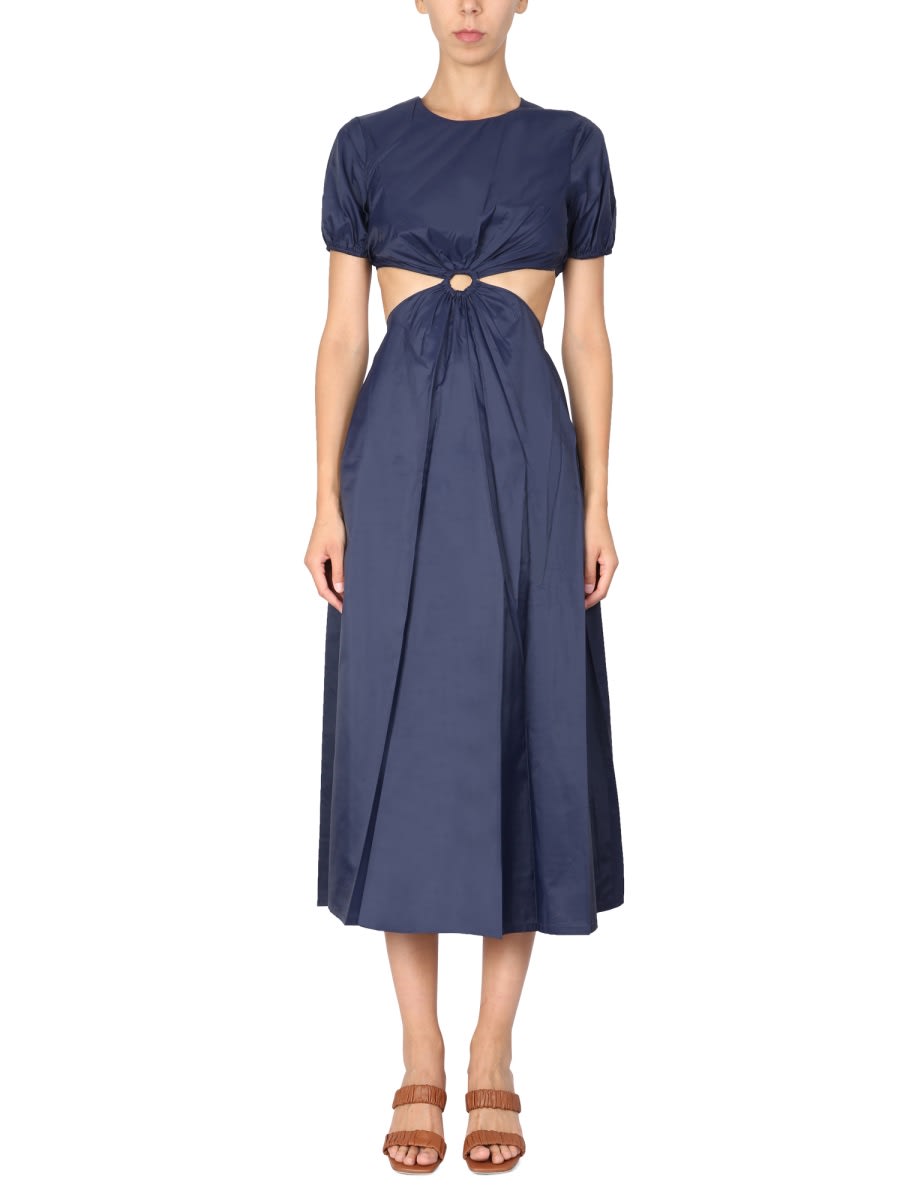 Shop Staud Calypso Dress In Blue