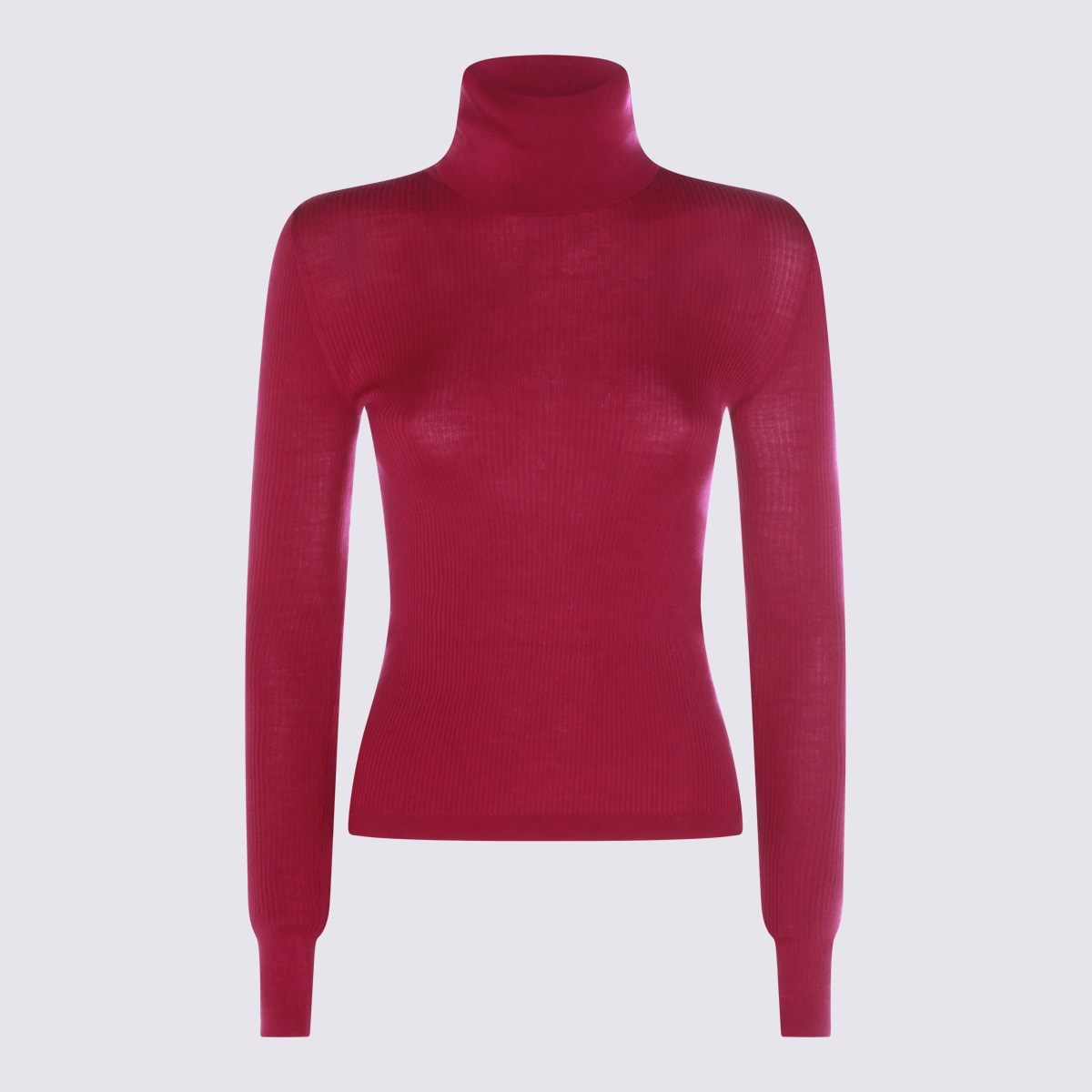 Saint Laurent Red Wool Knitwear In Pink