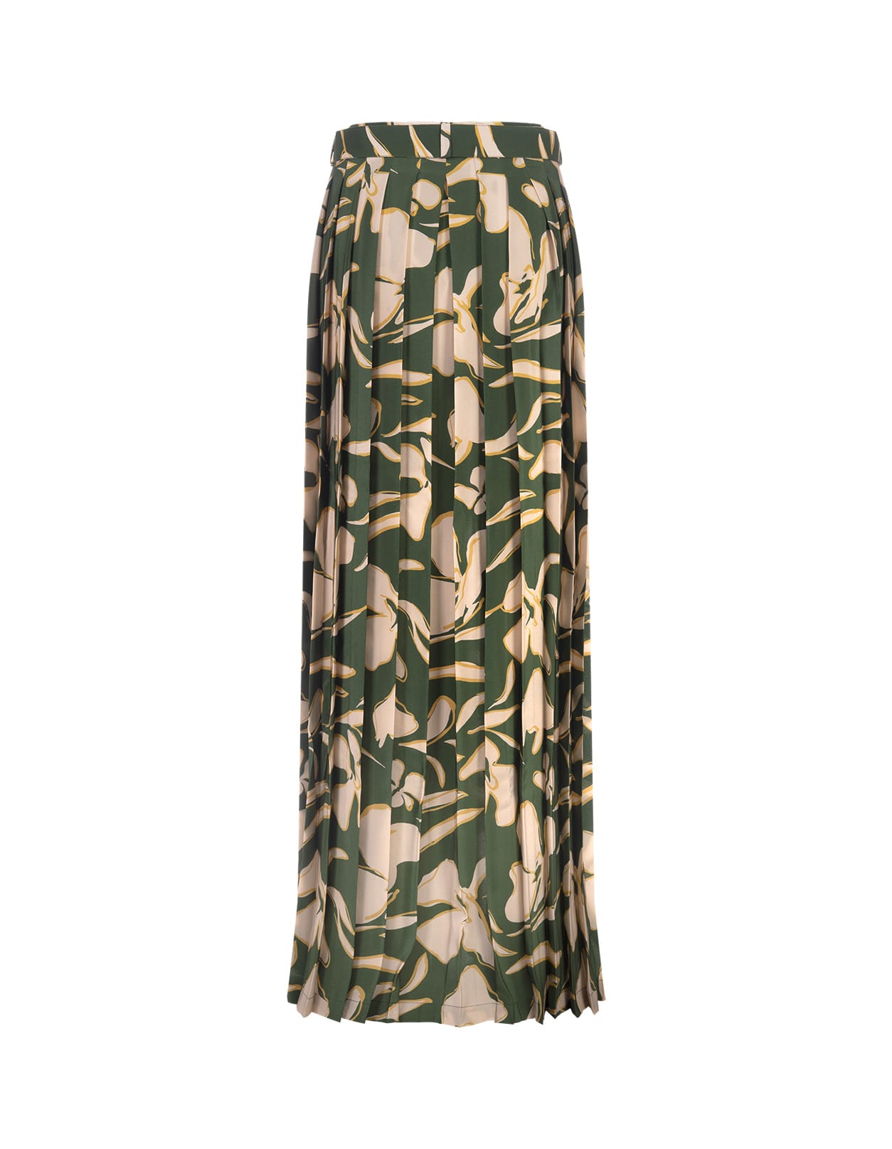 Shop Raquel Diniz Rosie Long Skirt In Green Floral