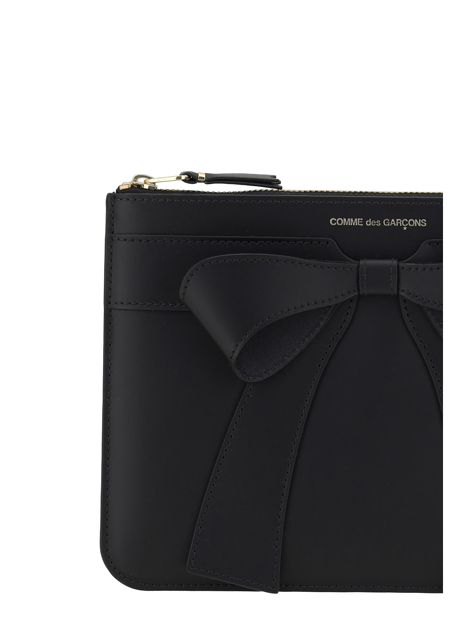 Comme Des Garçons Big Bow Coin Purse In Black