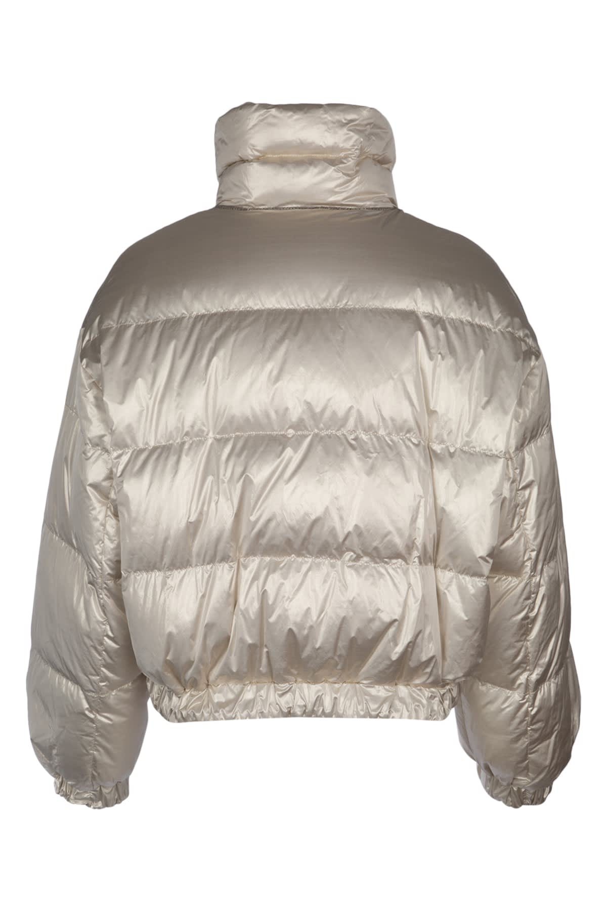 Shop Brunello Cucinelli Pearly Techno Padded Jacket In C130