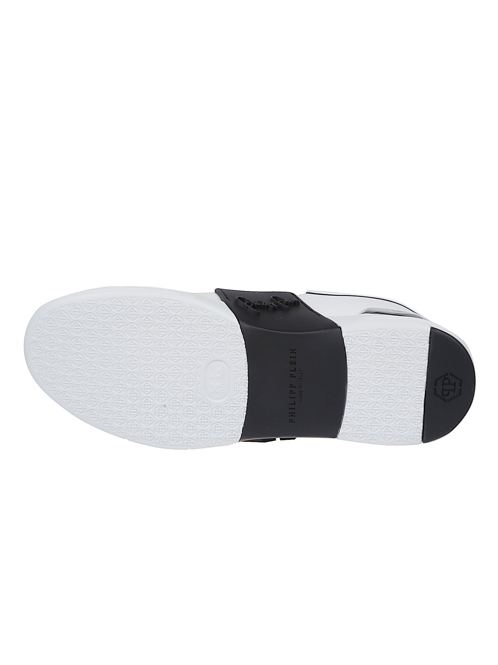 Philipp Plein Nappa Leather Sneakers Low Top Hexagon In Multi