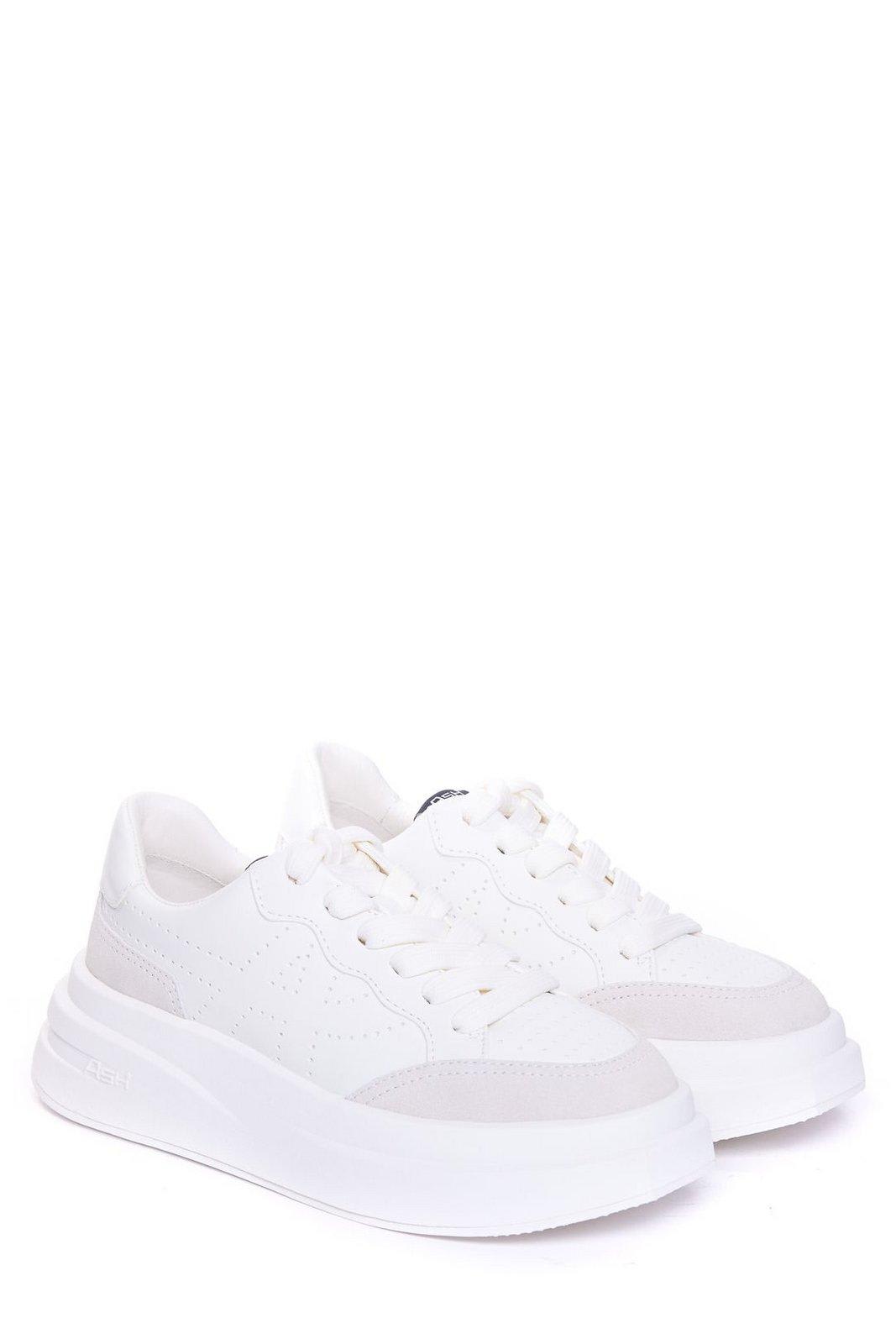 Shop Ash Chunky-sole Lace-up Sneakers In Bianco