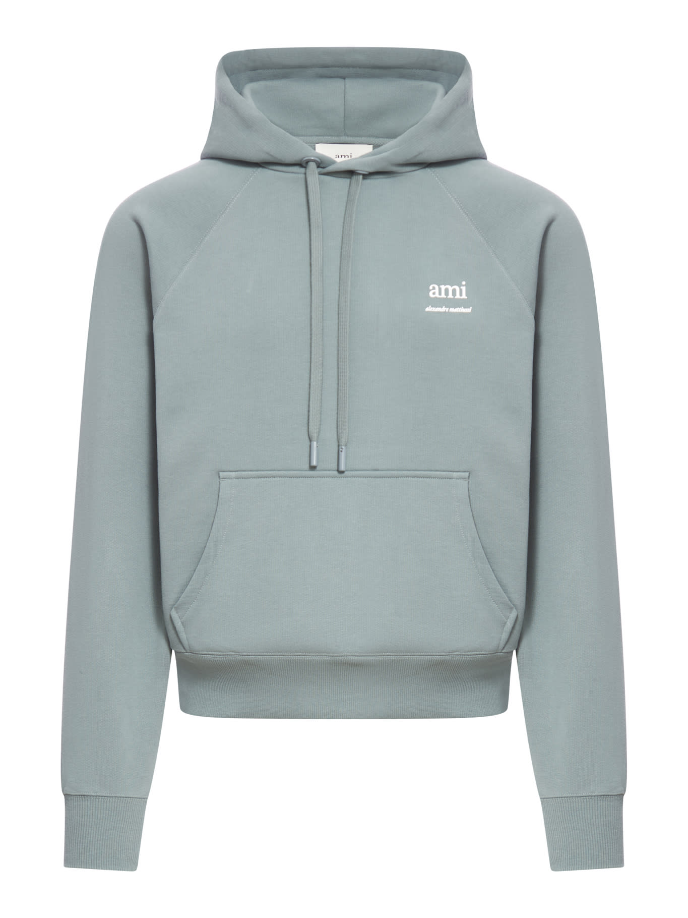 Shop Ami Alexandre Mattiussi Hoodie Ami Am In Antique Clay