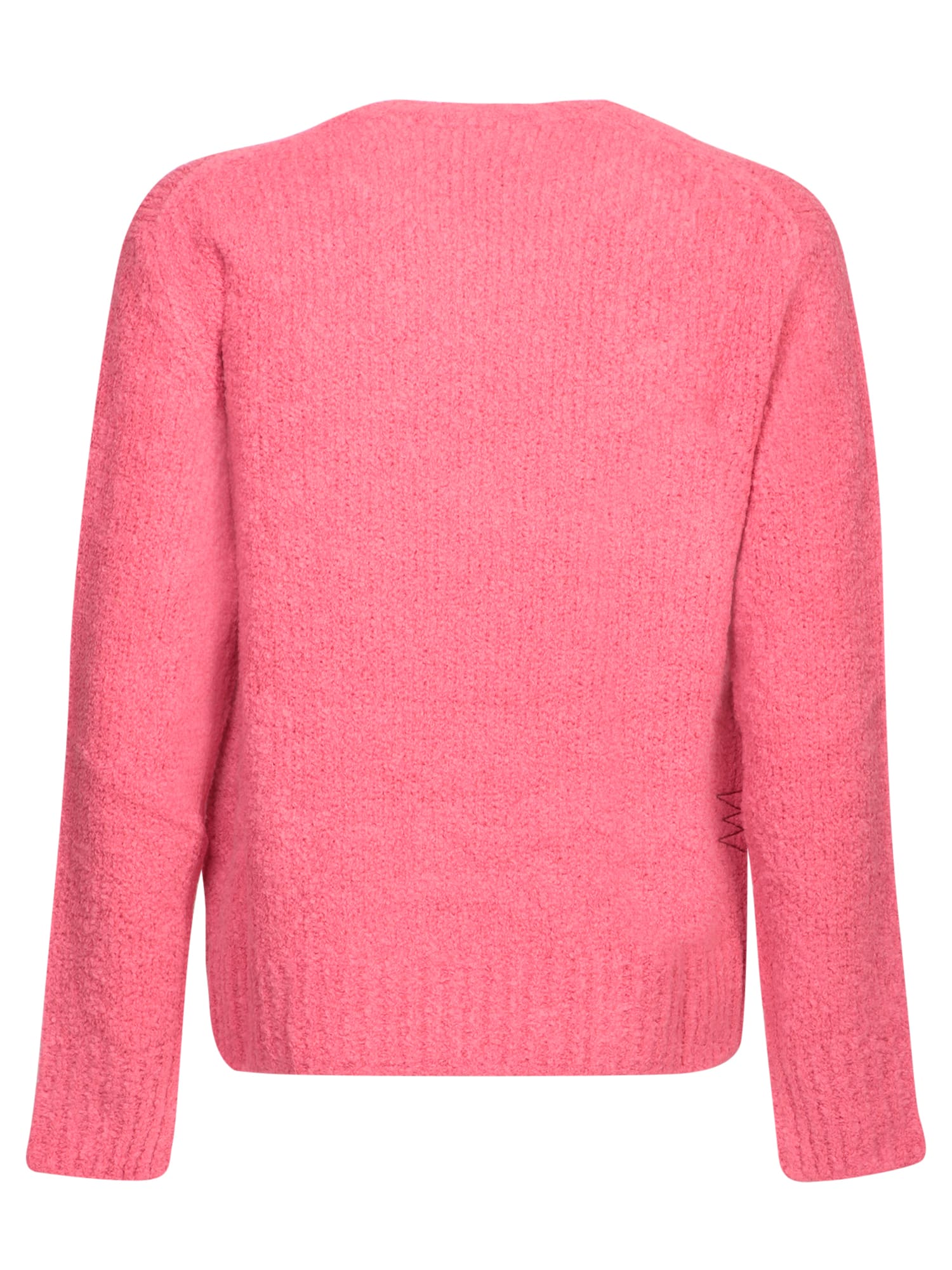 Shop Amaranto Teddy Fuchsia Sweater In Pink