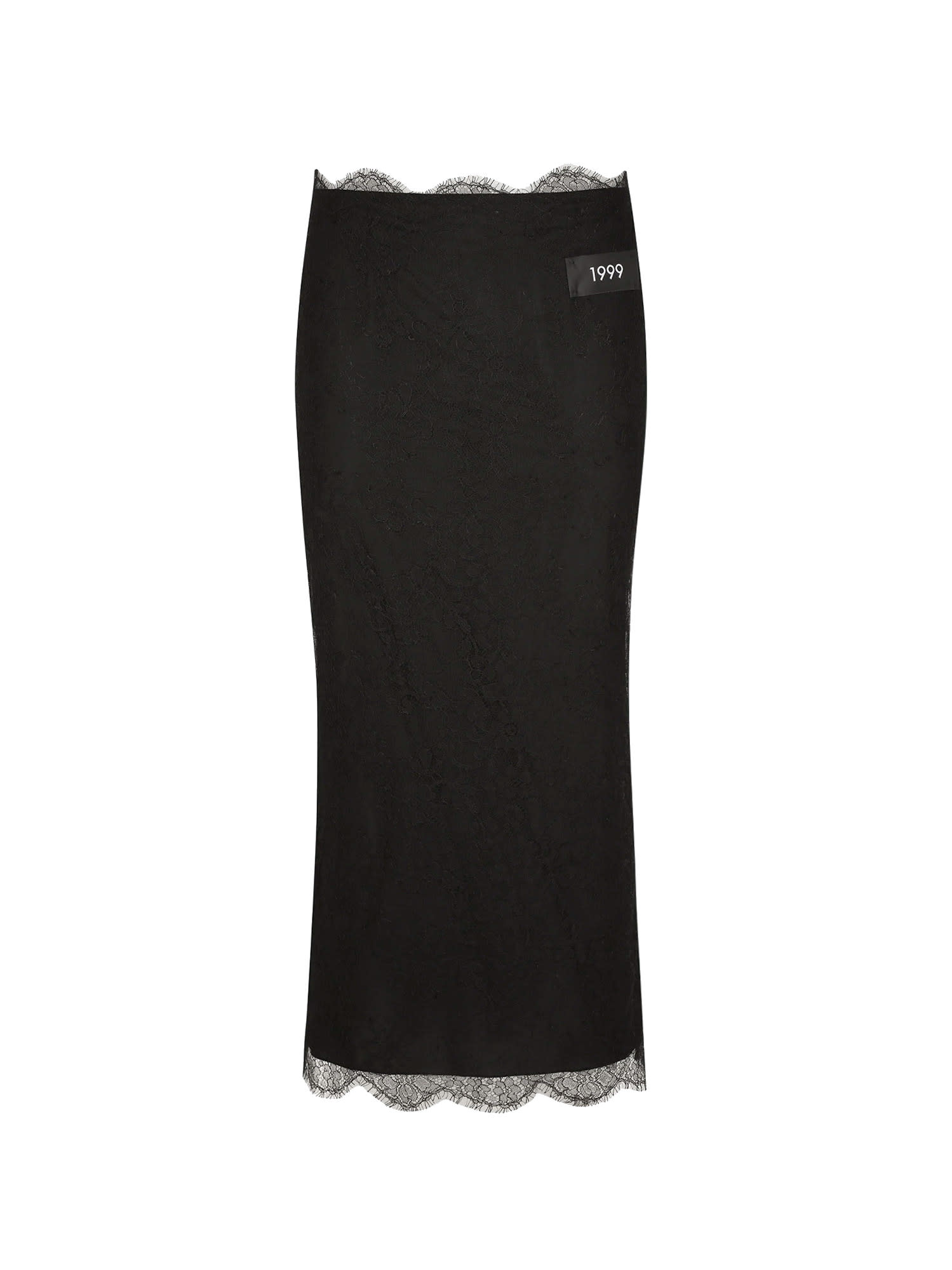 Dolce & Gabbana Women's Lace Pencil Skirt In Black