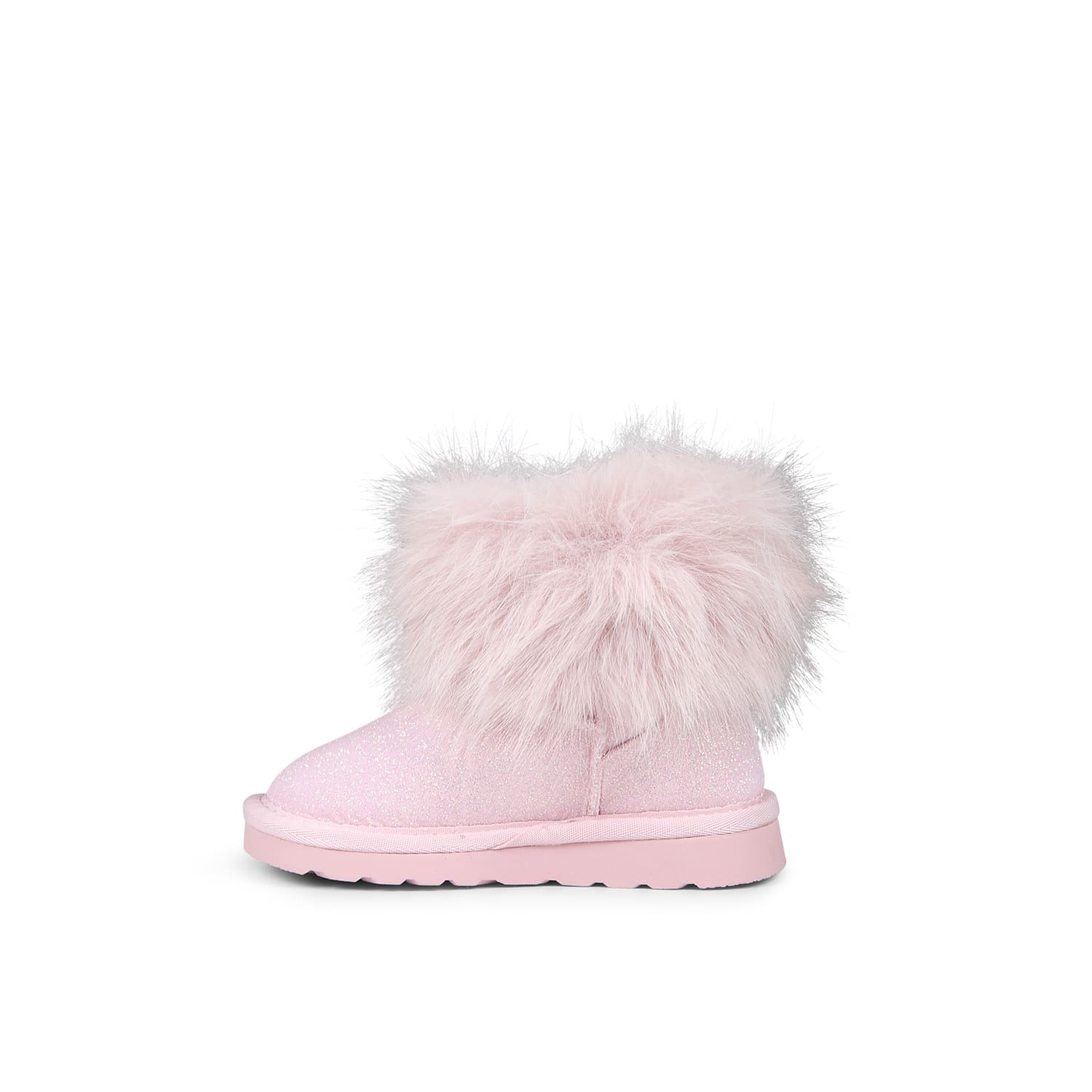 Shop Monnalisa Pink Ankle Boots For Girl With Herat