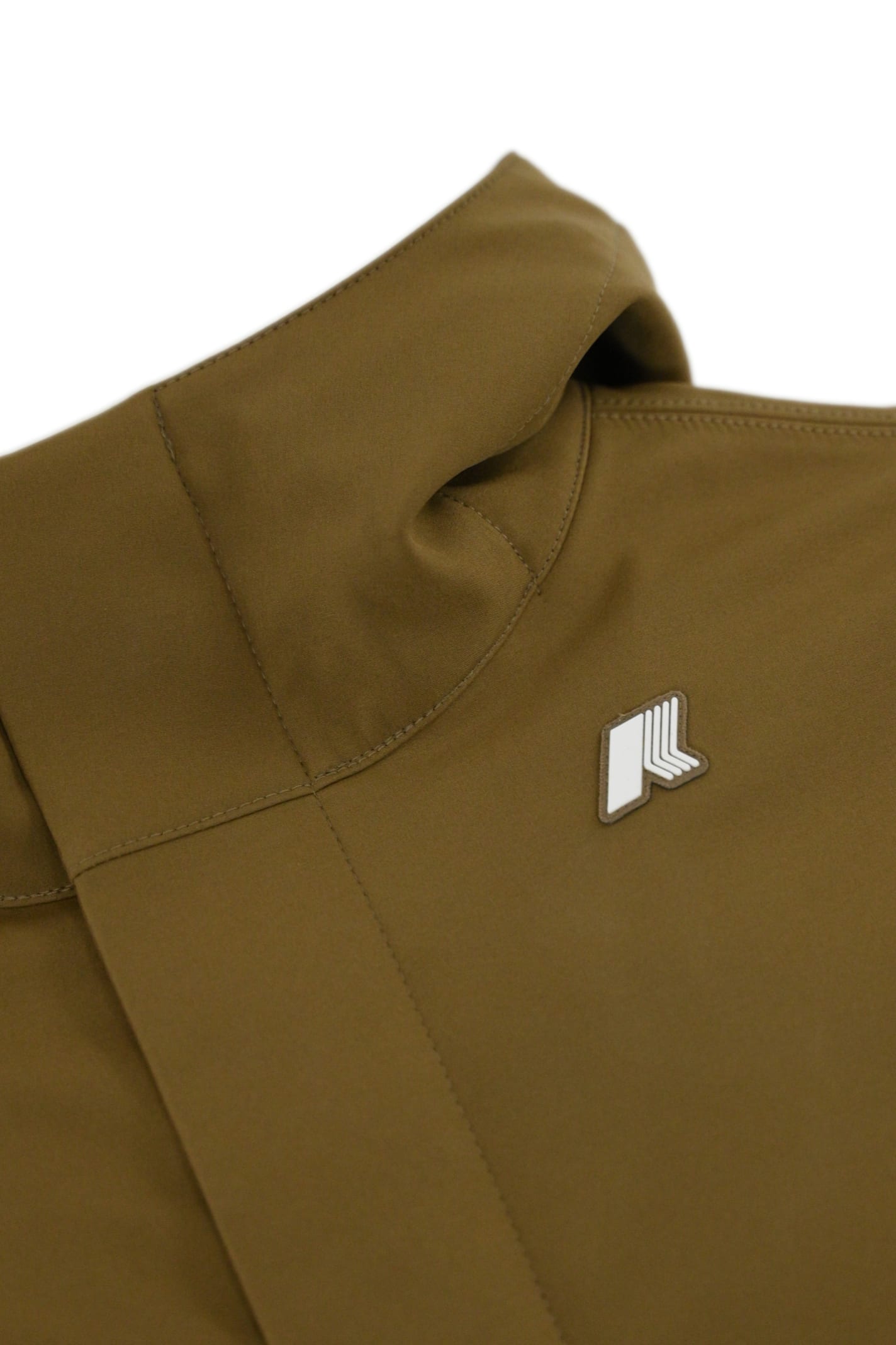 K-way Marlyn Bonded Long Jacket Jacket In Brown Corda - Blue D