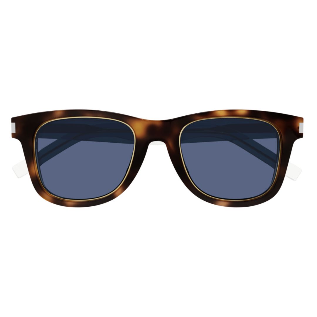 Saint Laurent Sl 51 Rim008 Havana Crystal Blue In Brown