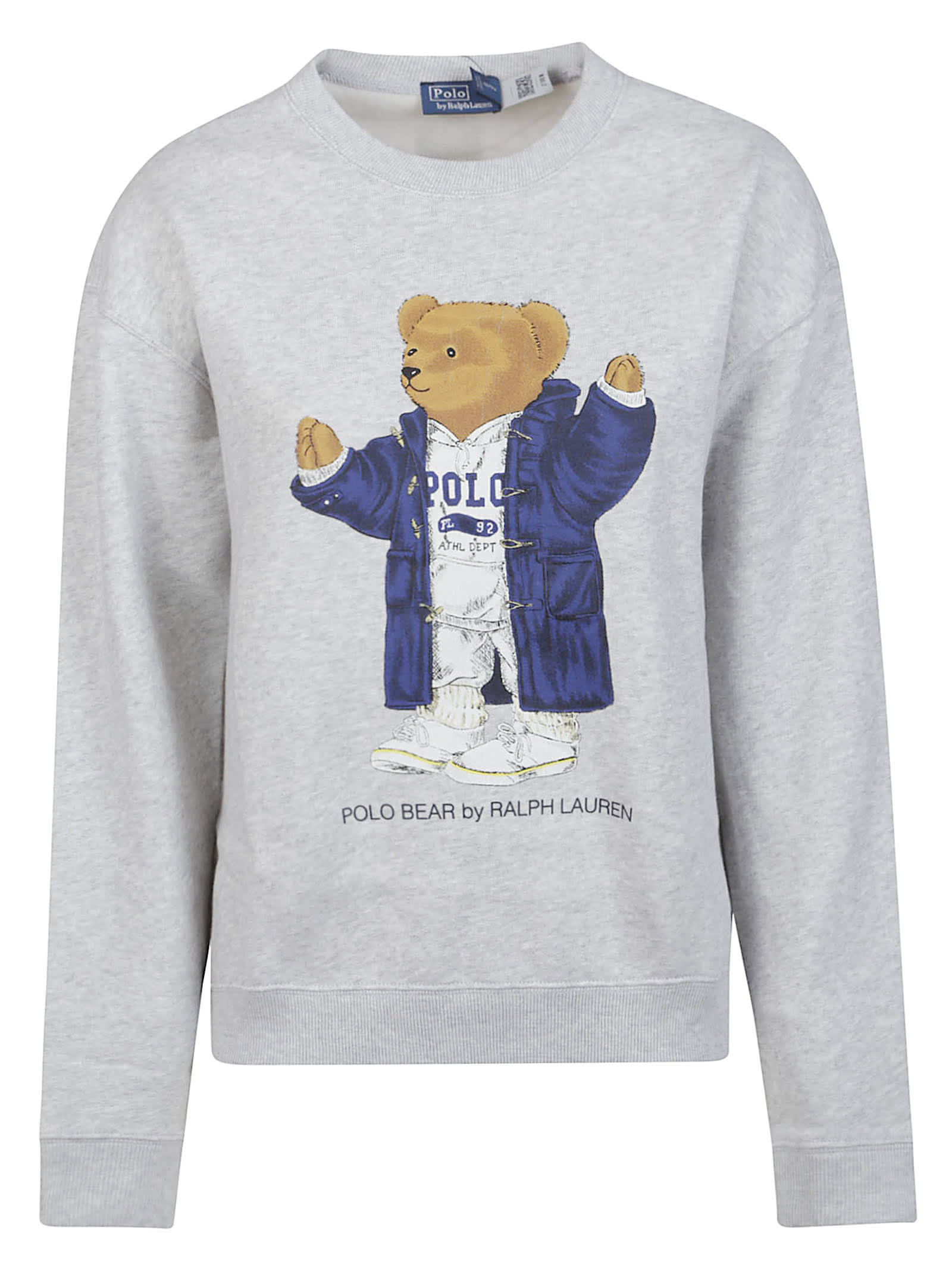 Polo Ralph Lauren Ls Cable Cn-long Sleeve-pullover Sweatshirts Grey In Gray
