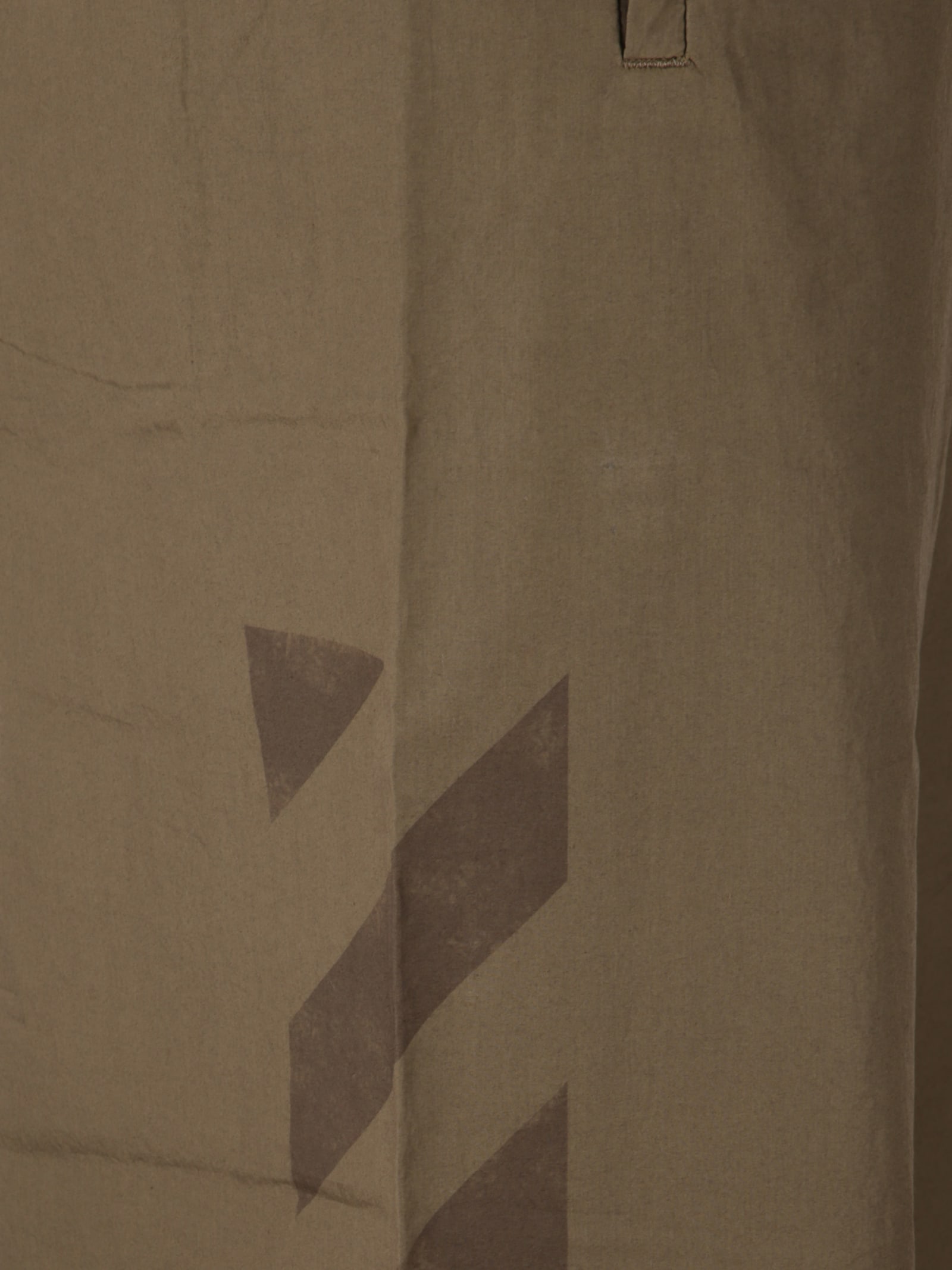 Off-white Straight Trousers Featuring Elastic Waistband In Brown