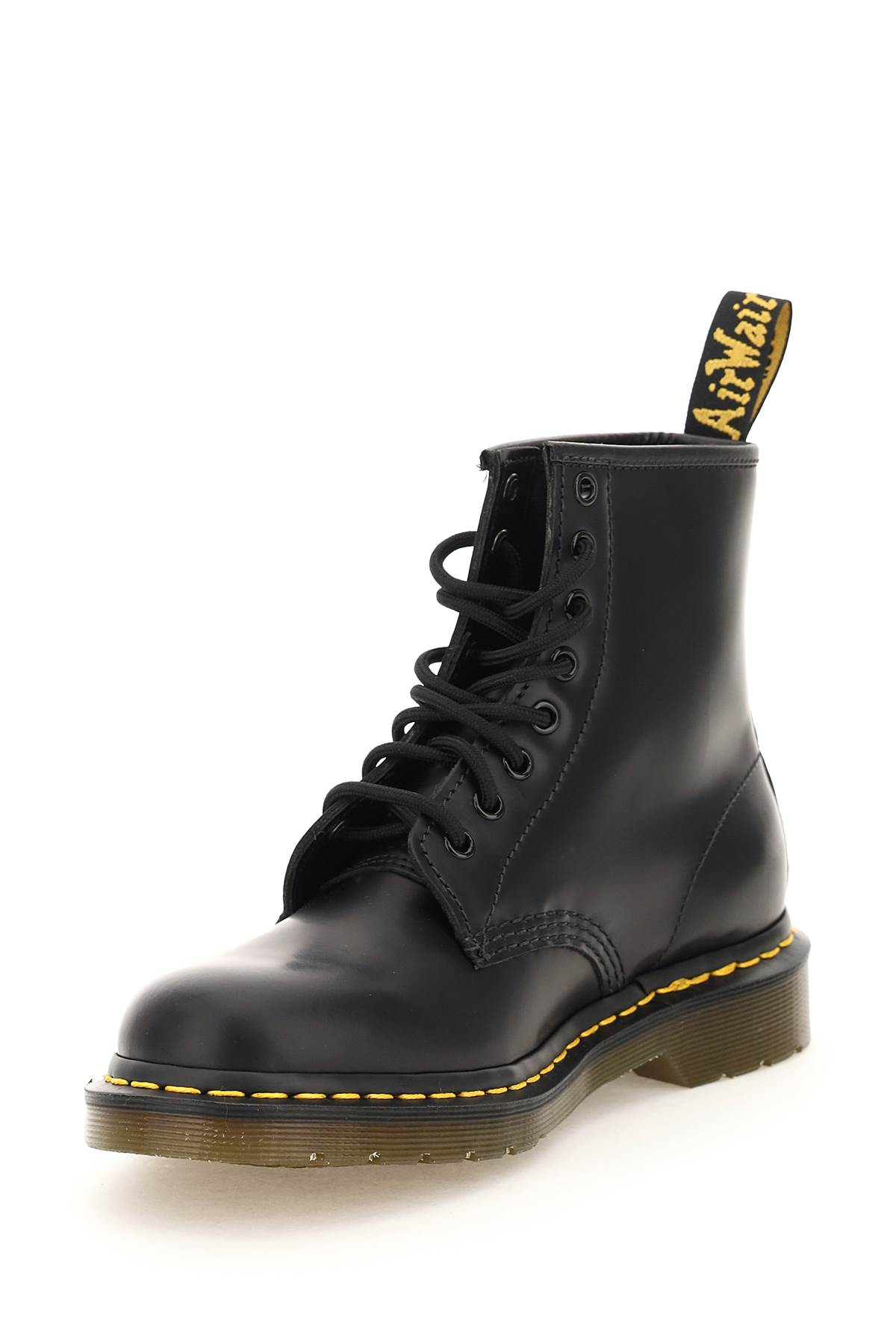 Shop Dr. Martens' 1460 Smooth Leather Combat Boots In Nero
