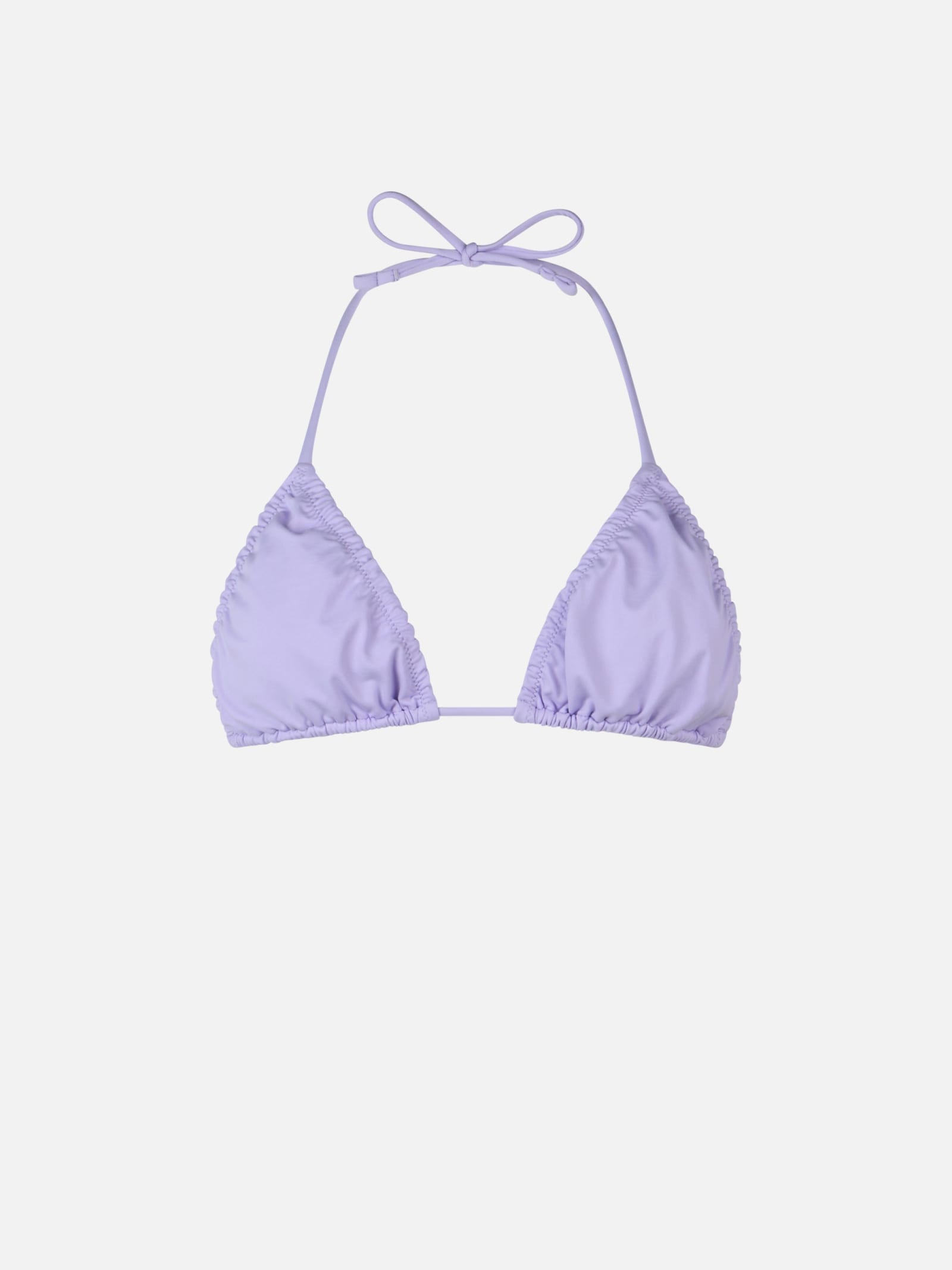 Mc2 Saint Barth Woman Lilac Classic Triangle Top Swimsuit Nilly In Pink