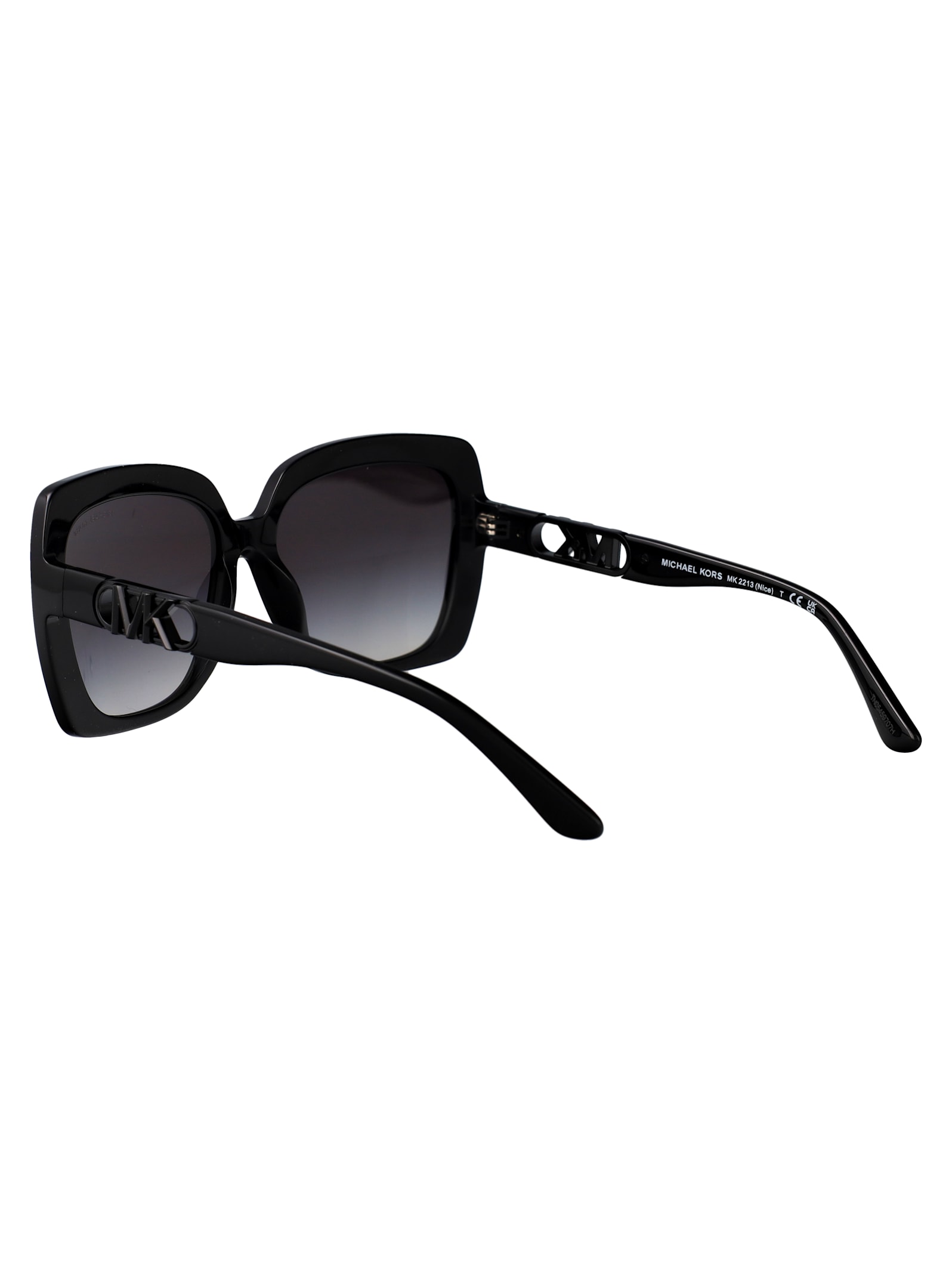 Michael Kors Gray Gradient Square Ladies Sunglasses Mk2140f 30058g 57 In Black