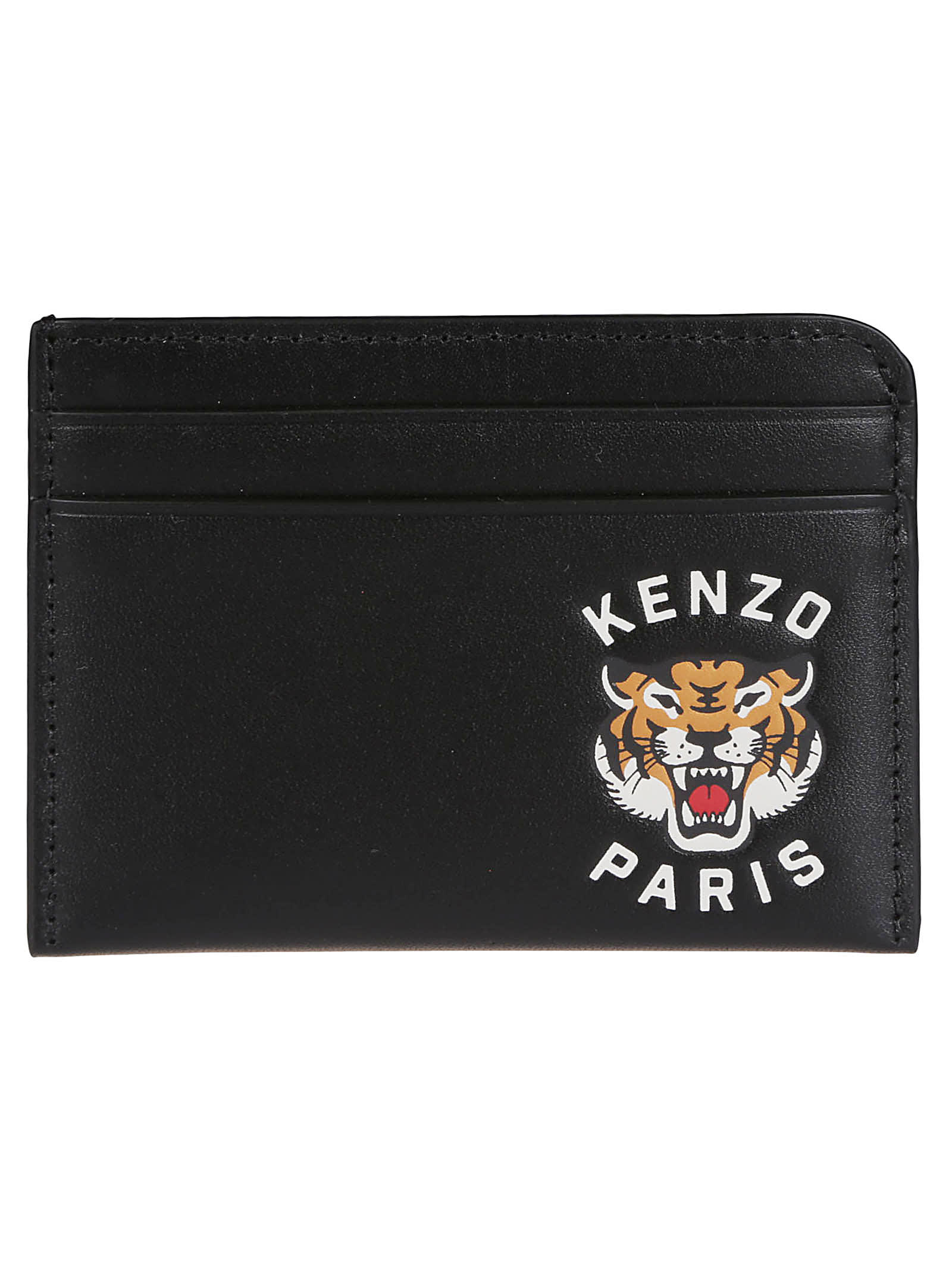 Shop Kenzo Credit Card Holder In Noir