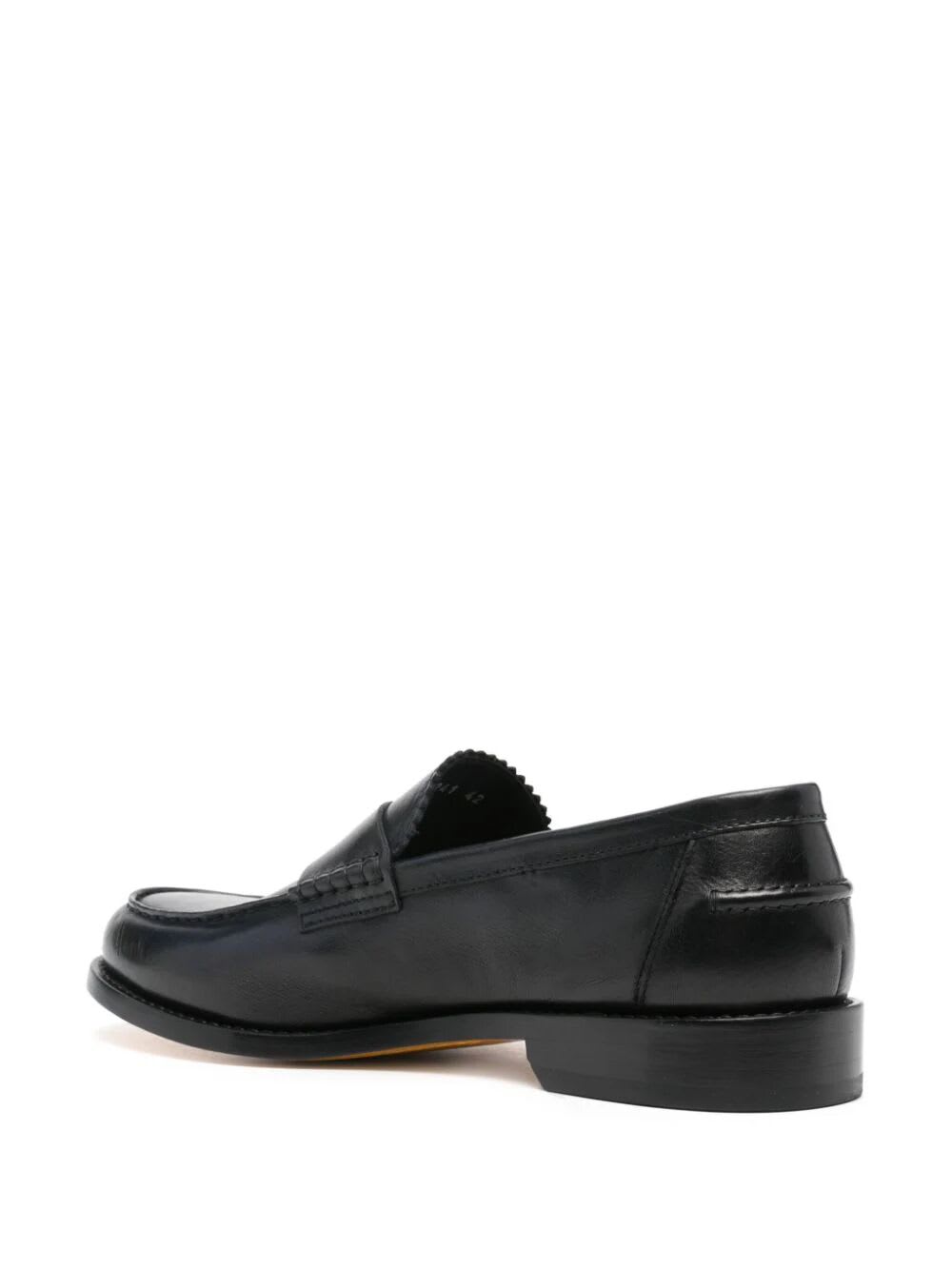 Shop Doucal's Penny Loafer In Night